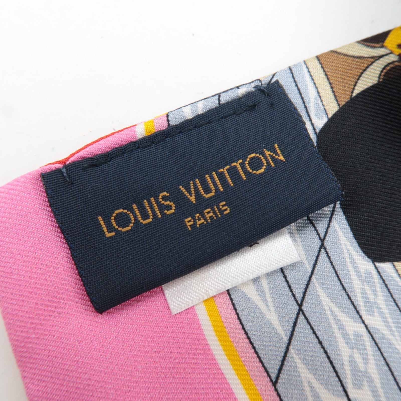 Louis Vuitton Monogram Bandeau Scarf Christmas Vivienne Print Silk 100% M00489 CC0261