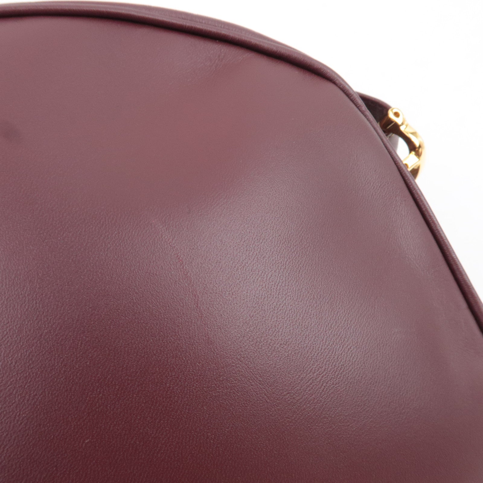 Cartier Must Line Shoulder Bag Leather Bordeaux Red *Dust bag