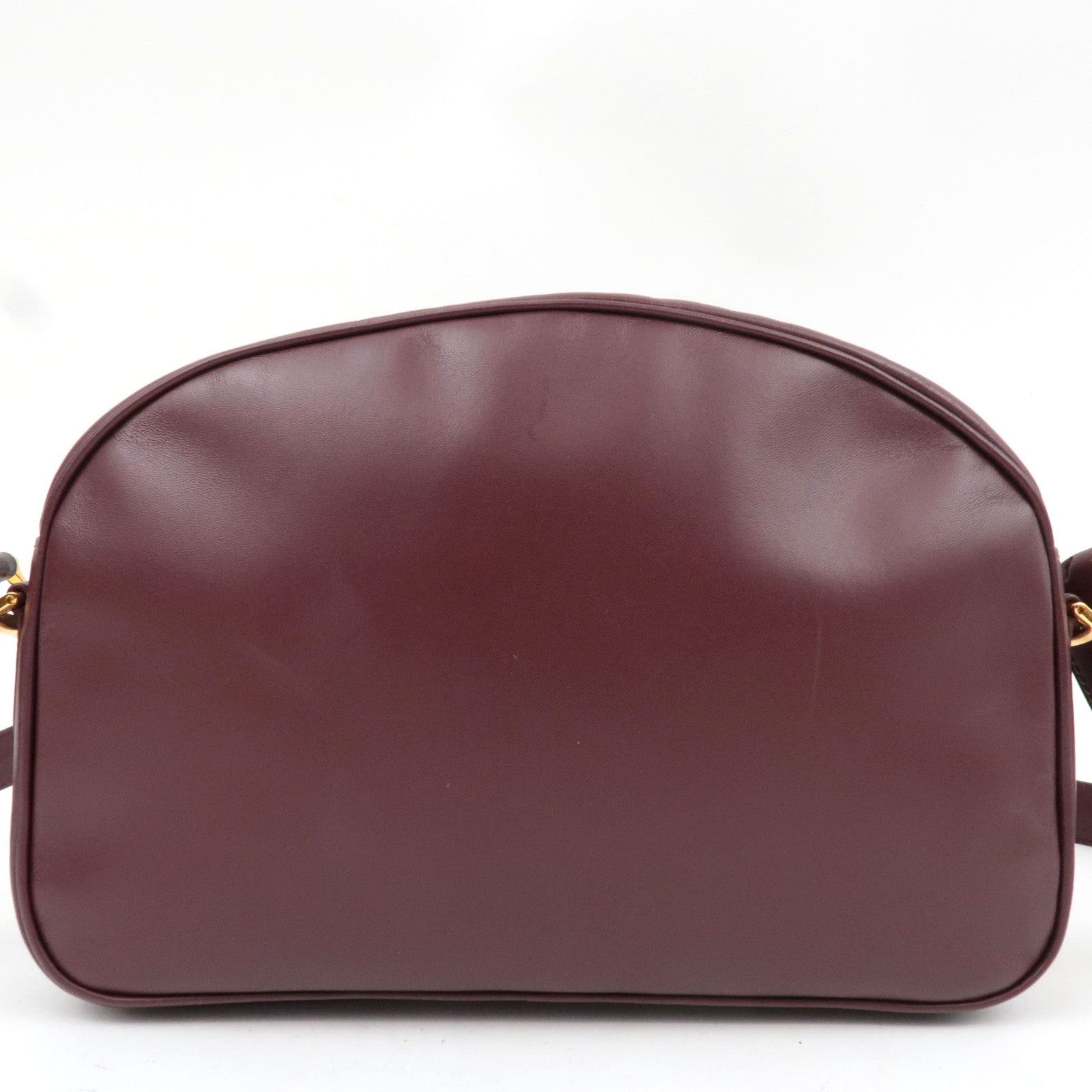 Cartier Must Line Shoulder Bag Leather Bordeaux Red *Dust bag