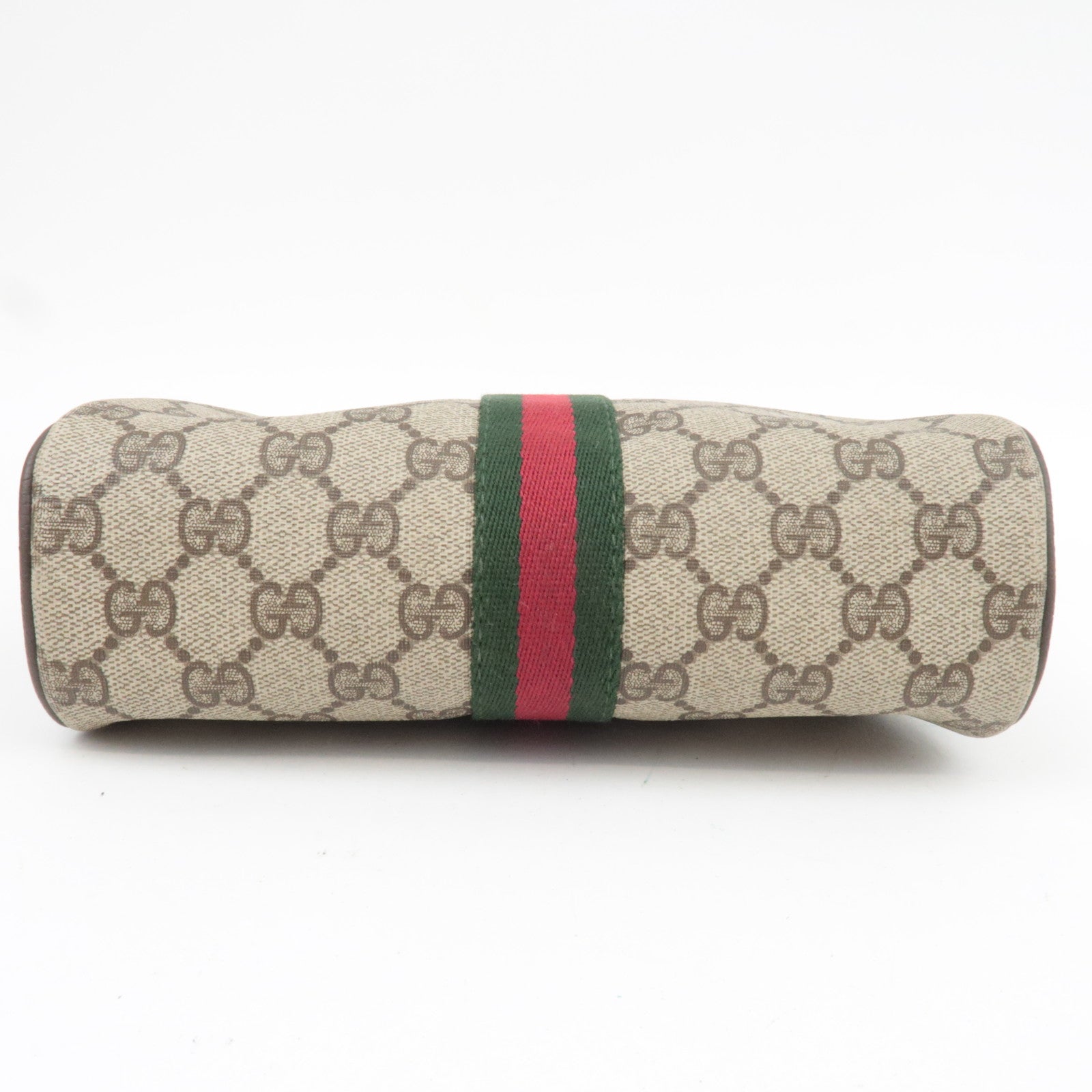 GUCCI Old Gucci Sherry Clutch Bag GG Plus Leather Beige 98.72.014.3553