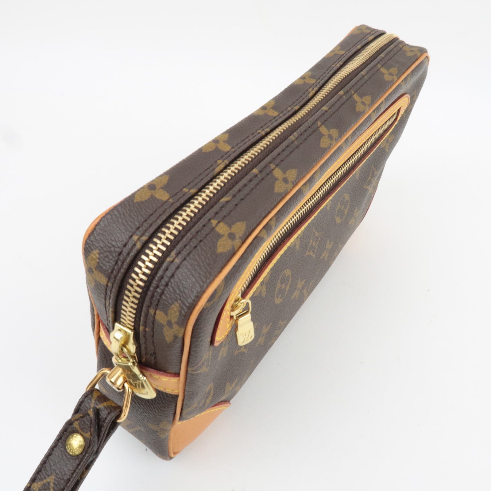 Louis Vuitton Monogram Marly Dragonne GM Wristlet Clutch M51825 SL0072