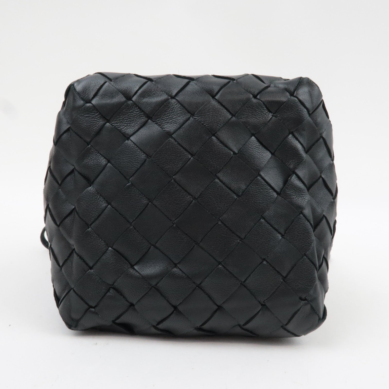 BOTTEGA VENETA Intrecciato Small Bucket Shoulder Bag Black 717432 *Dust bag