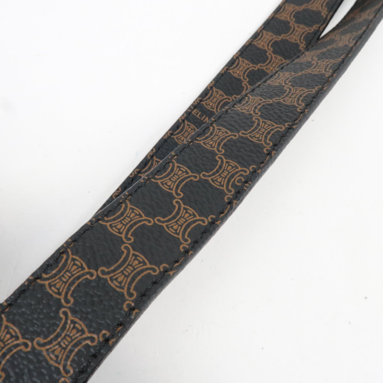 CELINE Macadam Tote Bag PVC Brown Black