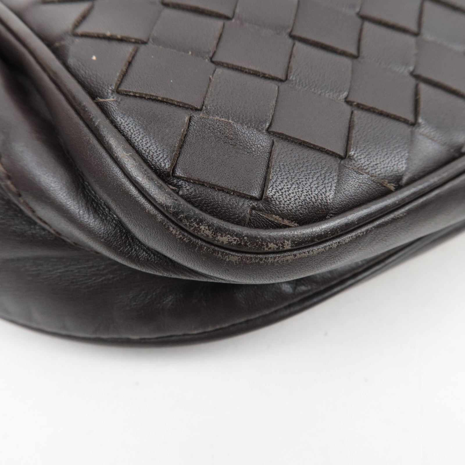 BOTTEGA VENETA Intrecciato Body Bag Leather Brown *Dust bag