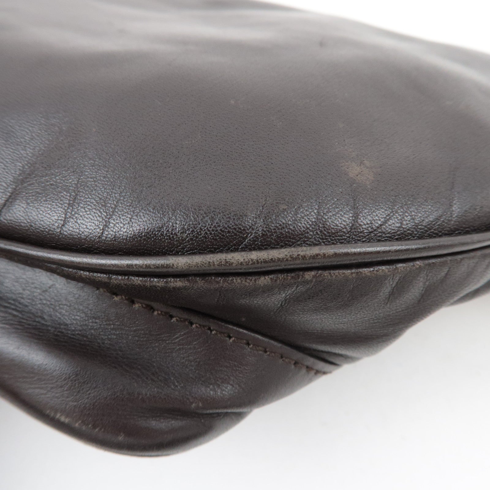 BOTTEGA VENETA Intrecciato Body Bag Leather Brown *Dust bag