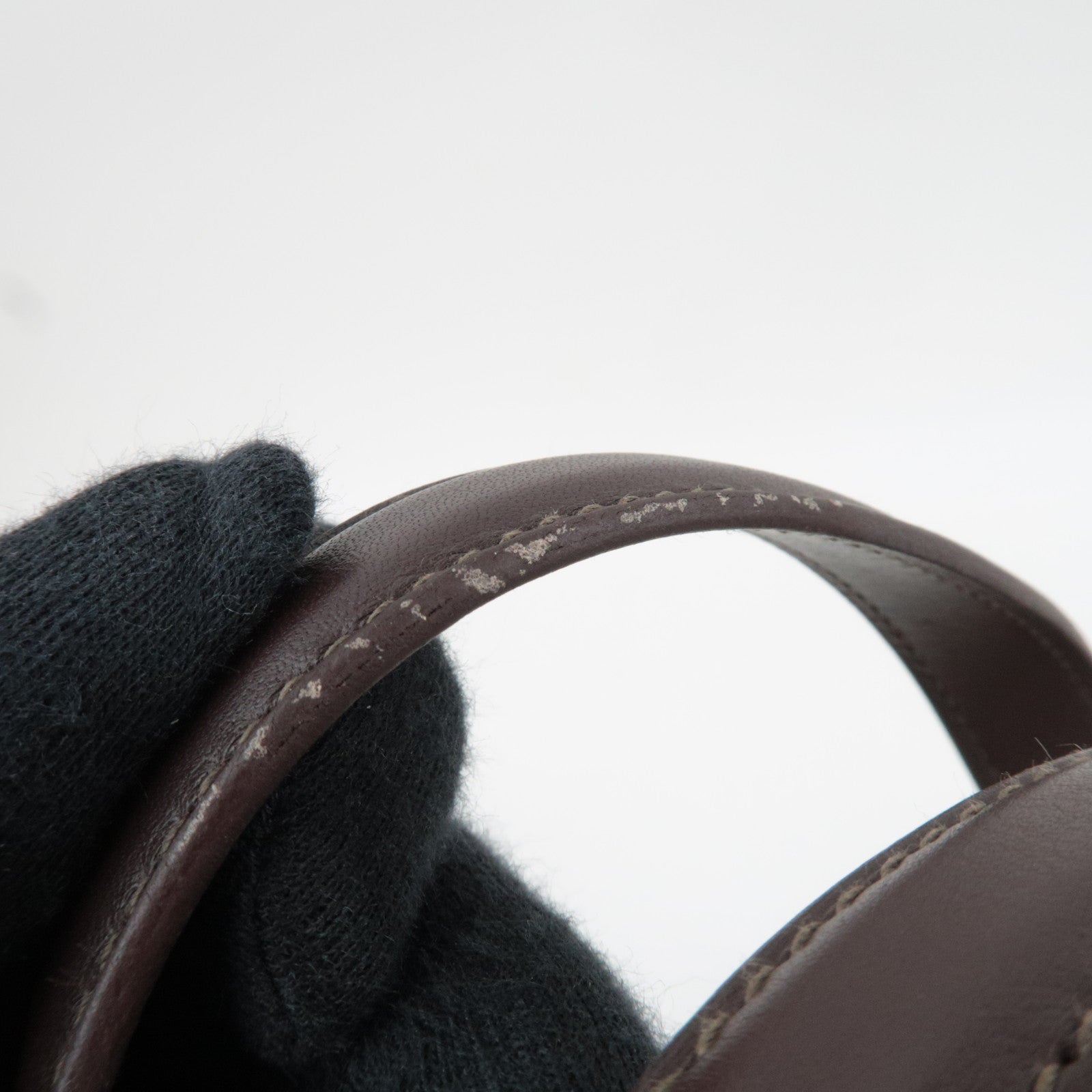 HERMES Sac Ibou MM Tote Bag J Stamp (2006) Toile H Leather Natural Brown *Dust bag