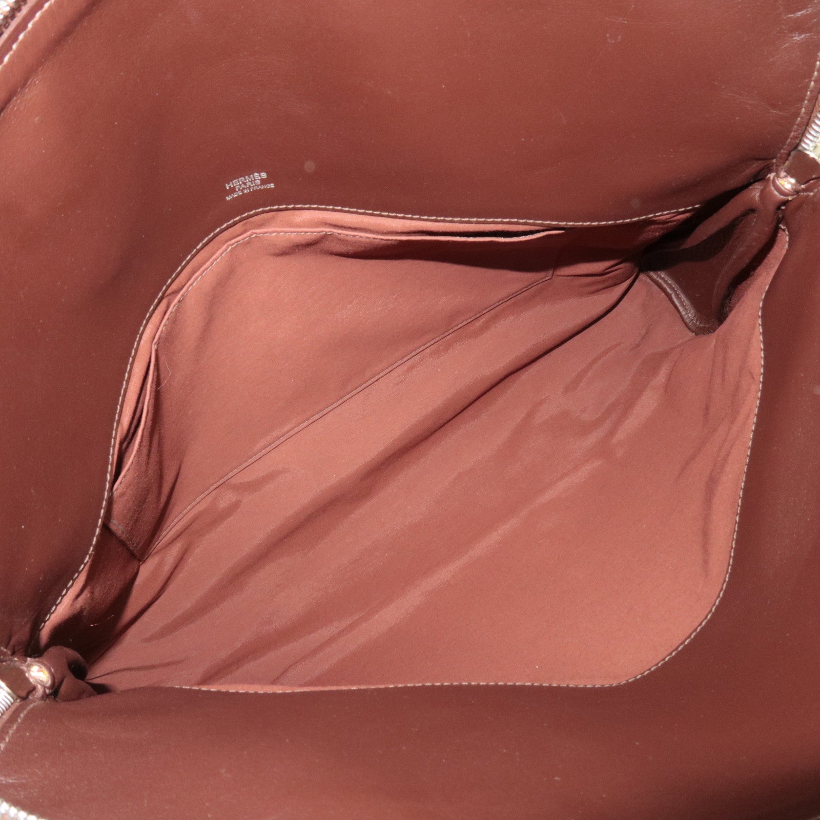 HERMES Sac Ibou MM Tote Bag J Stamp (2006) Toile H Leather Natural Brown *Dust bag