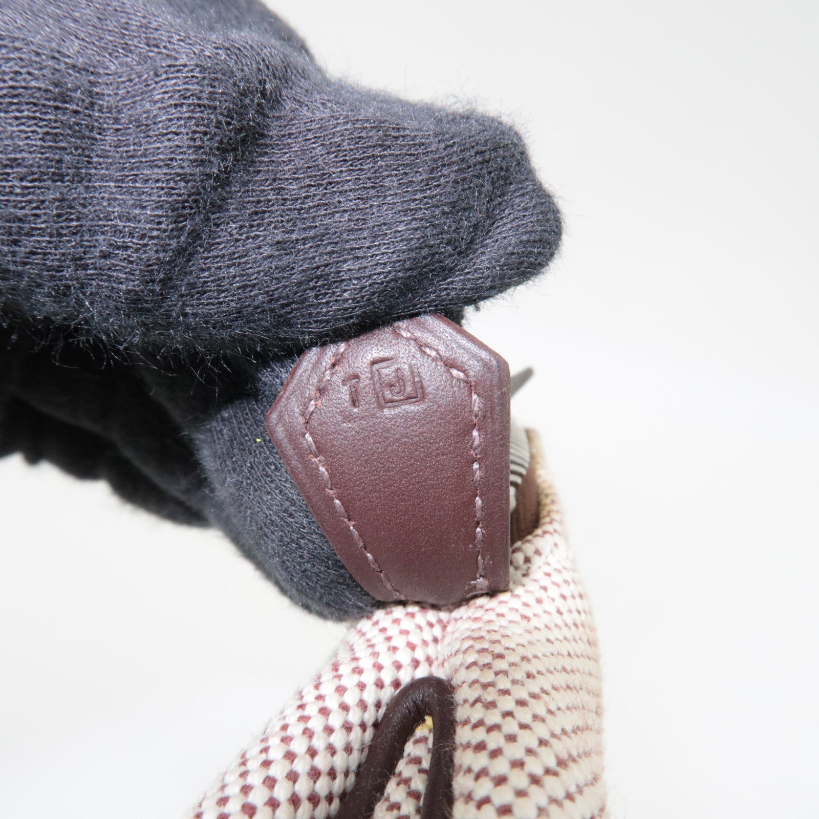 HERMES Sac Ibou MM Tote Bag J Stamp (2006) Toile H Leather Natural Brown *Dust bag