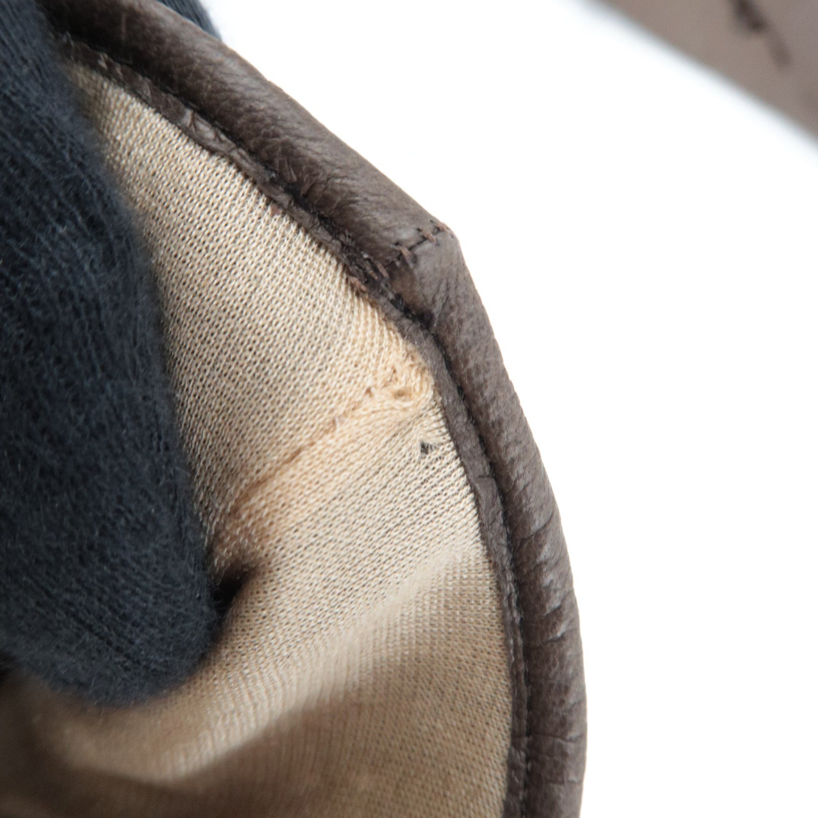 Ferragamo Gancini Gloves Leather Brown *Box