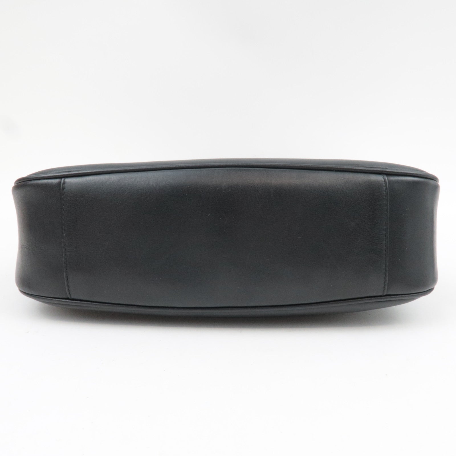 GUCCI Bamboo Leather 2Way Handbag Black 001.1638.001364 *Strap