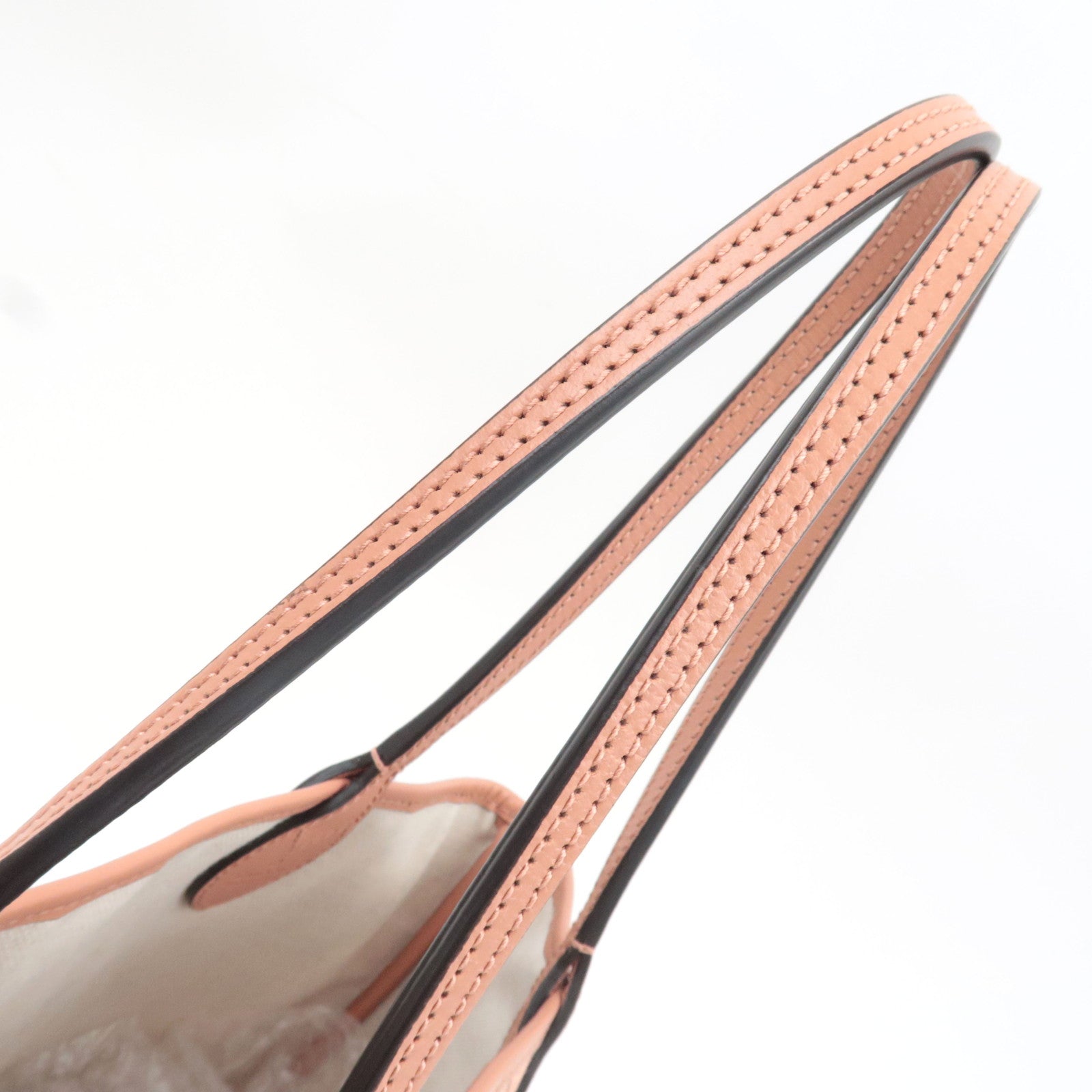 GUCCI Ophidia Canvas Leather Tote Bag GG Pink 742102 *Dust bag