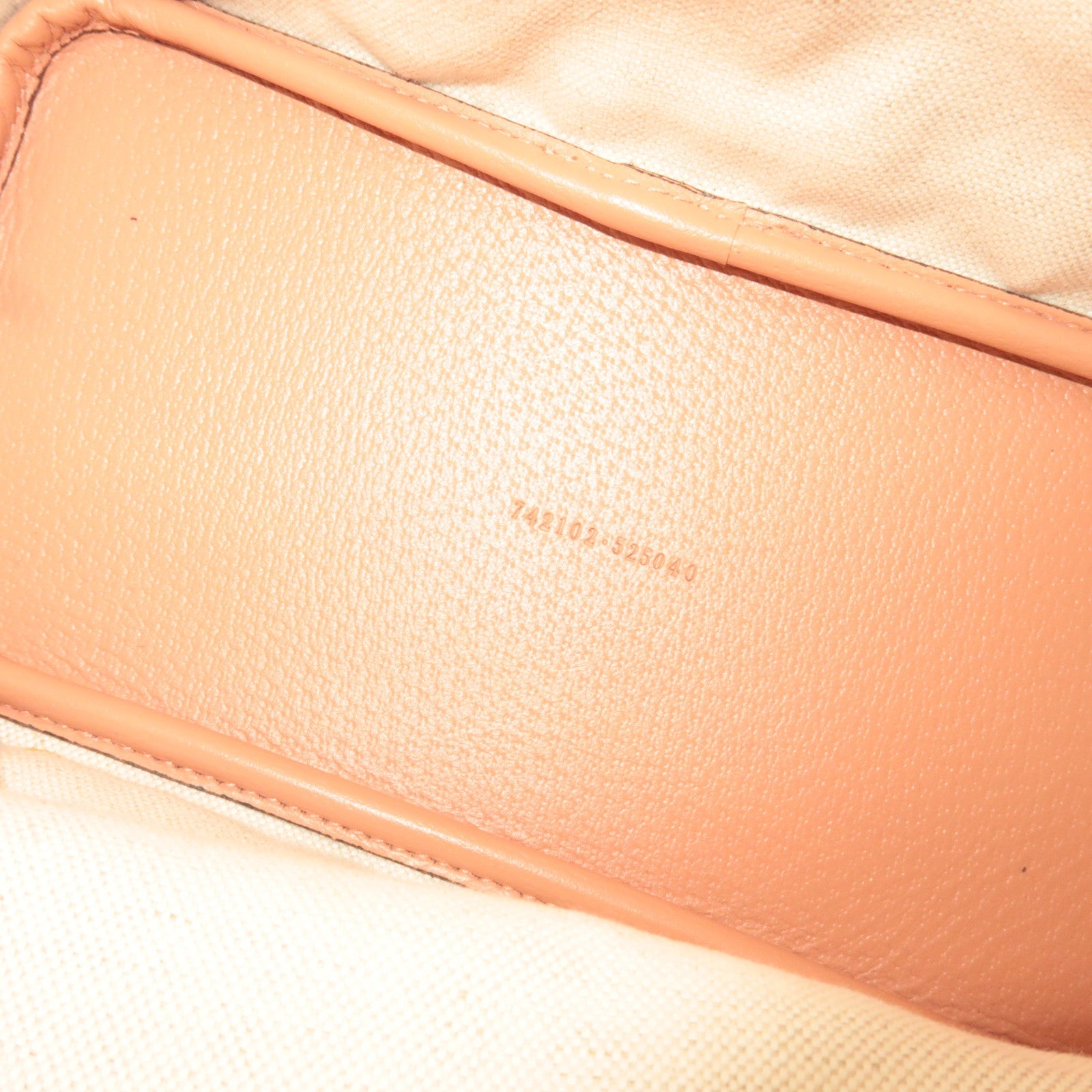 GUCCI Ophidia Canvas Leather Tote Bag GG Pink 742102 *Dust bag