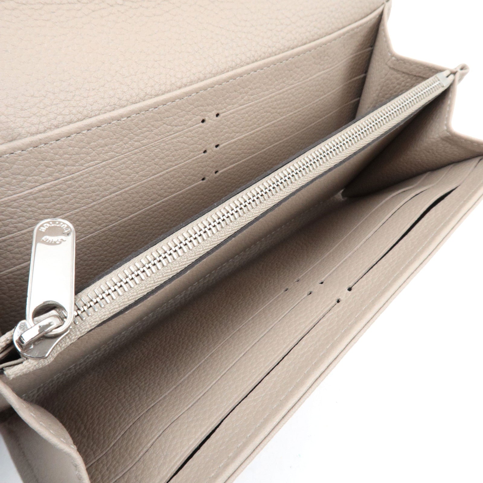 Louis Vuitton Monogram Mahina Portefeuille Iris Long Wallet Galet M60177 TN0189 *Box, Dust bag