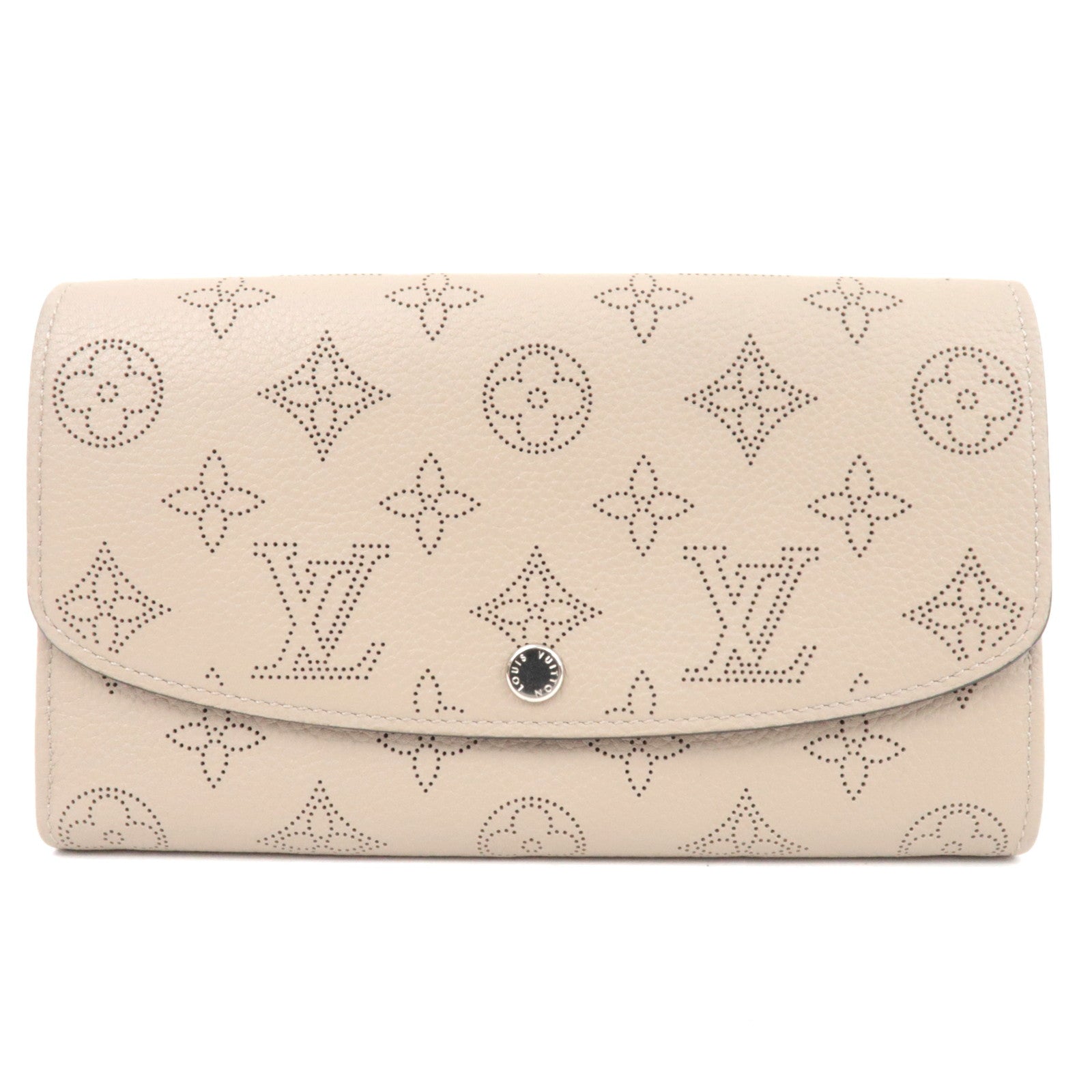 Louis Vuitton Monogram Mahina Portefeuille Iris Long Wallet Galet M60177 TN0189 *Box, Dust bag82337