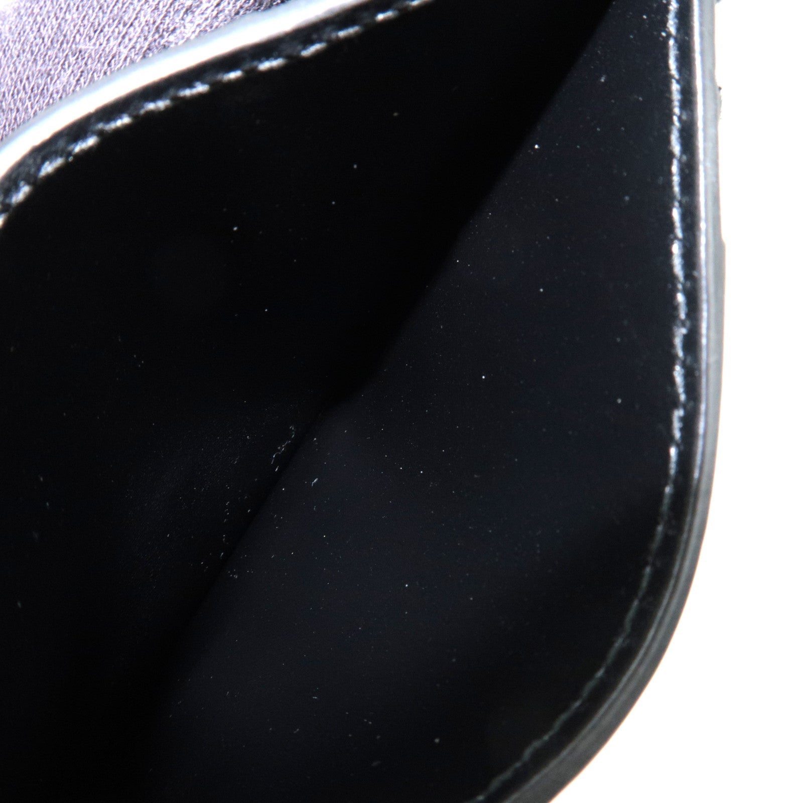 BOTTEGA VENETA Cassette Leather Card Case Black 742693