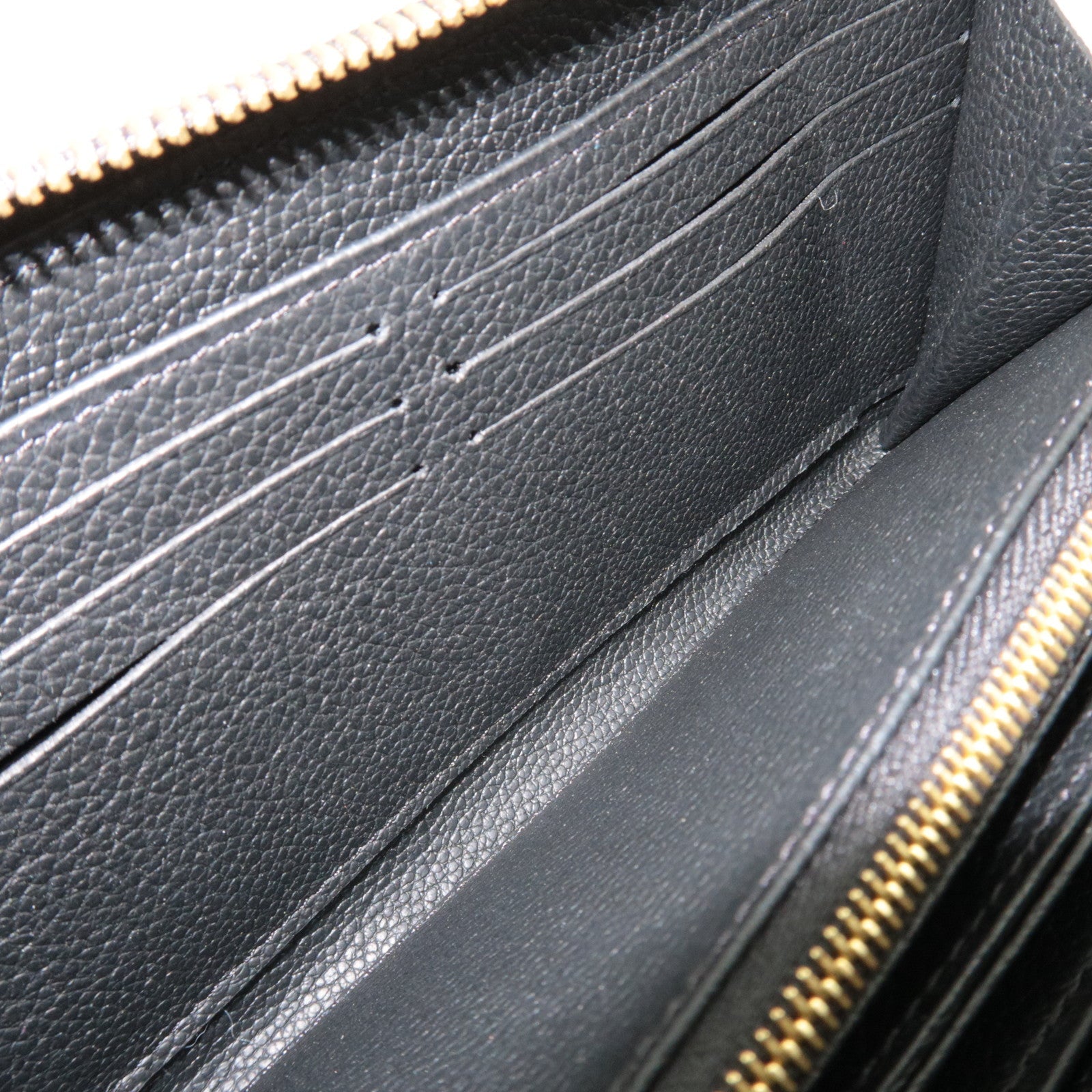 Louis Vuitton Bicolor Monogram Empreinte Zippy Long Wallet Noir M80481 RFID *Box, Dust bag