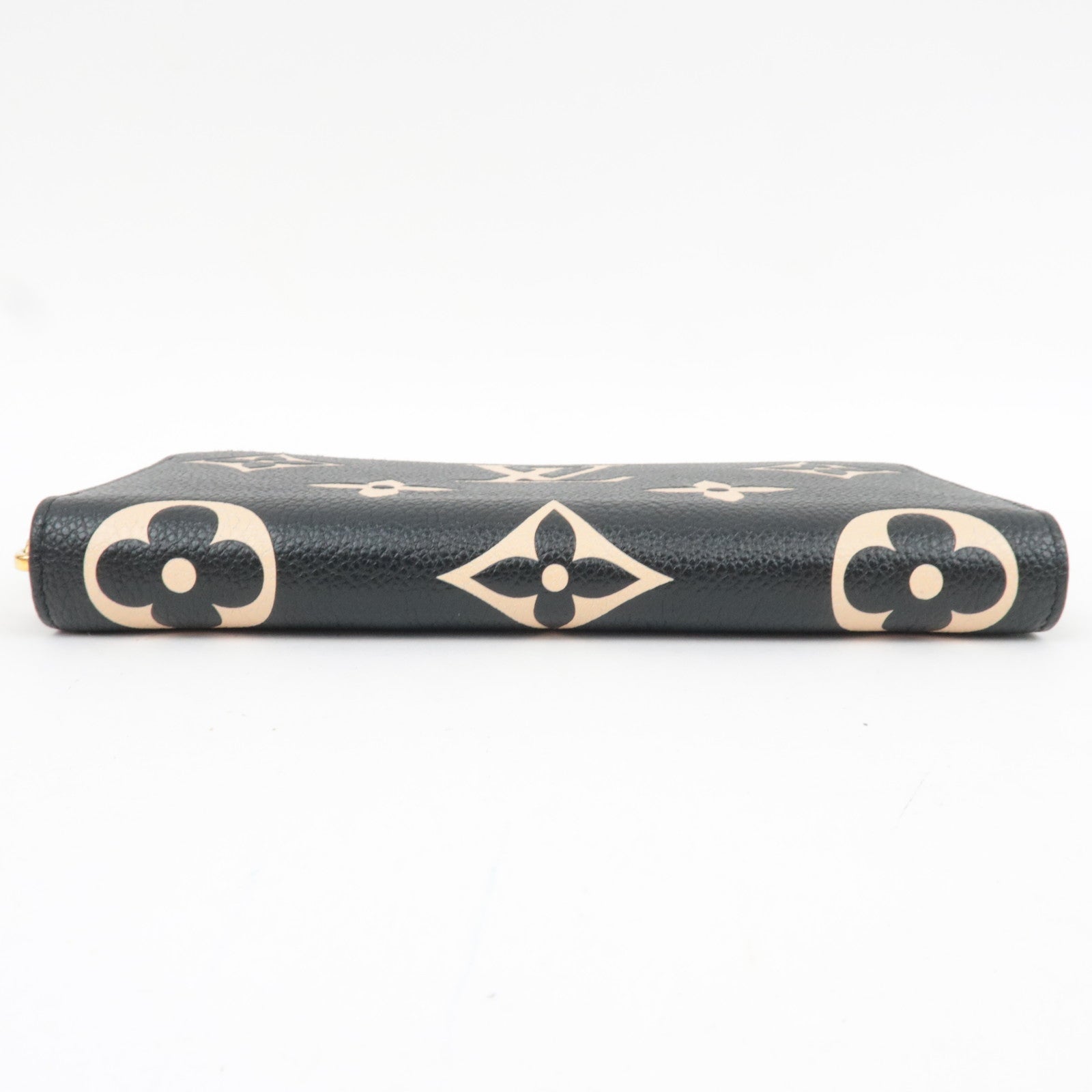 Louis Vuitton Bicolor Monogram Empreinte Zippy Long Wallet Noir M80481 RFID *Box, Dust bag