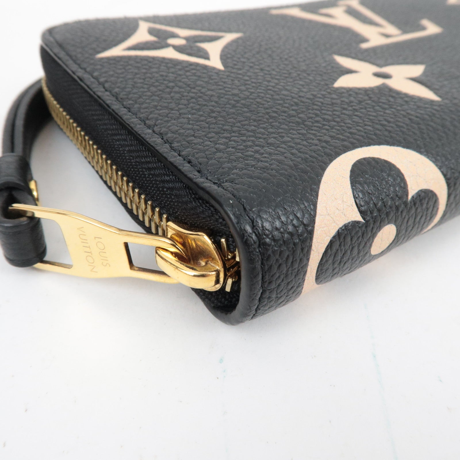 Louis Vuitton Bicolor Monogram Empreinte Zippy Long Wallet Noir M80481 RFID *Box, Dust bag