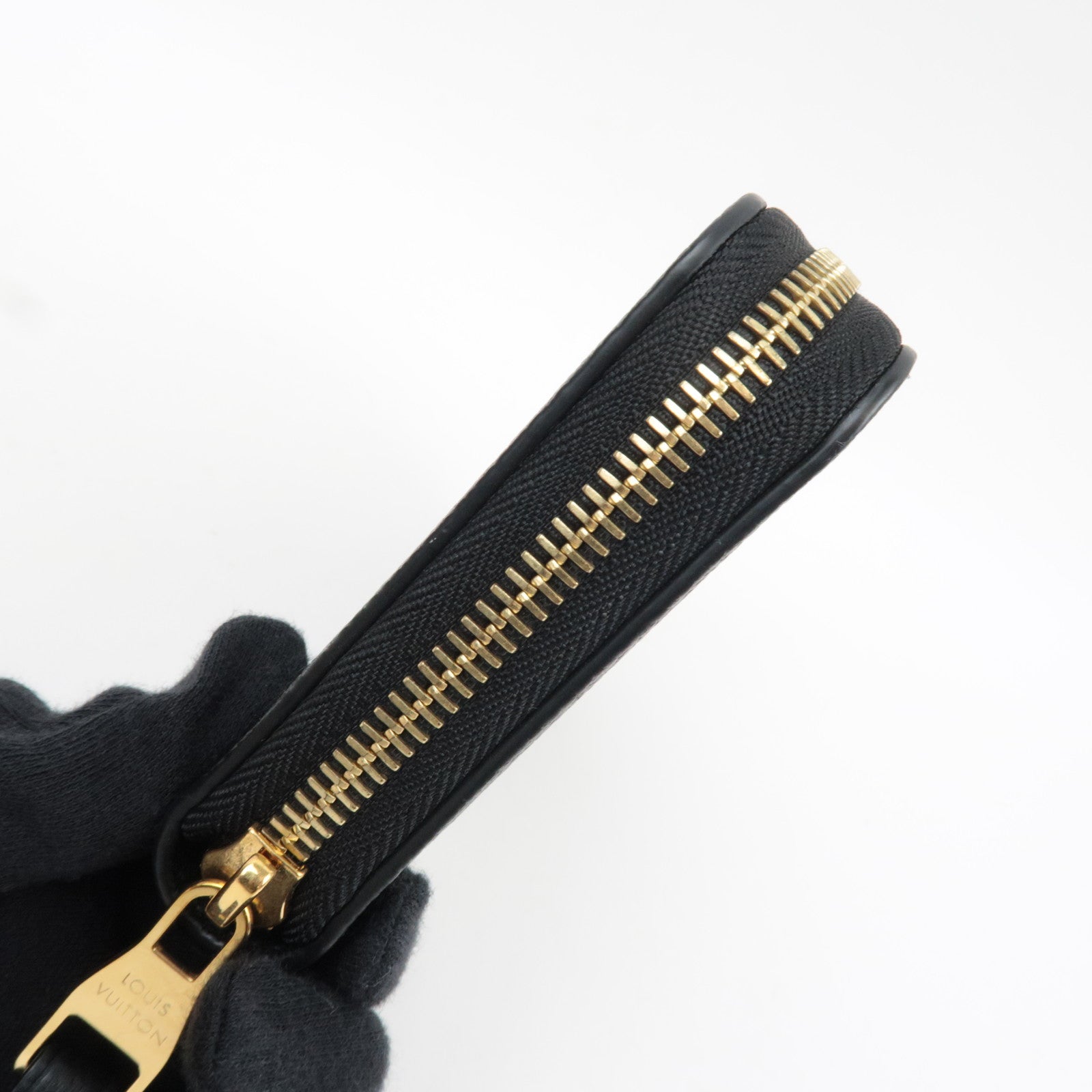 Louis Vuitton Bicolor Monogram Empreinte Zippy Long Wallet Noir M80481 RFID *Box, Dust bag