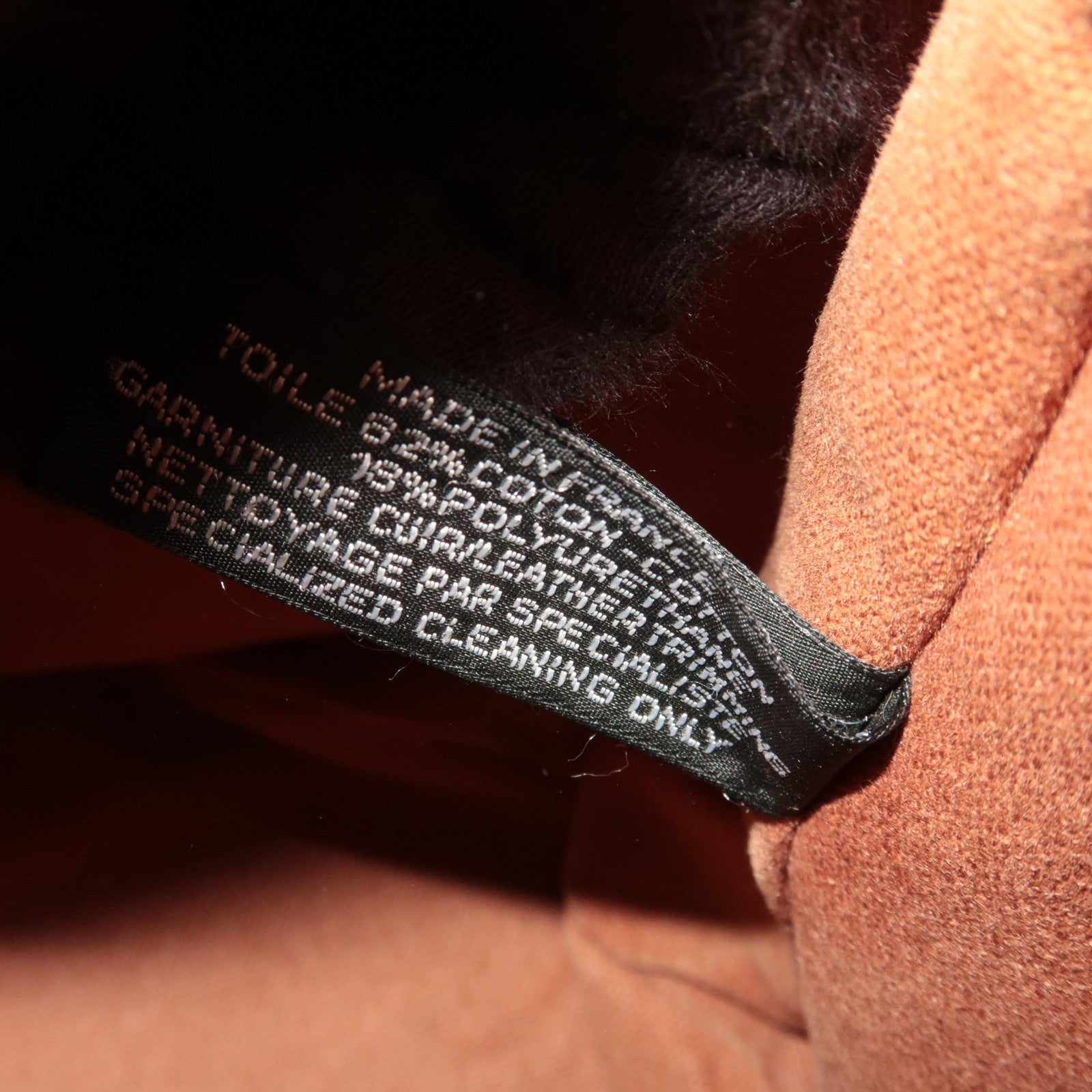 HERMES Saxo PM Canvas Handbag Brown