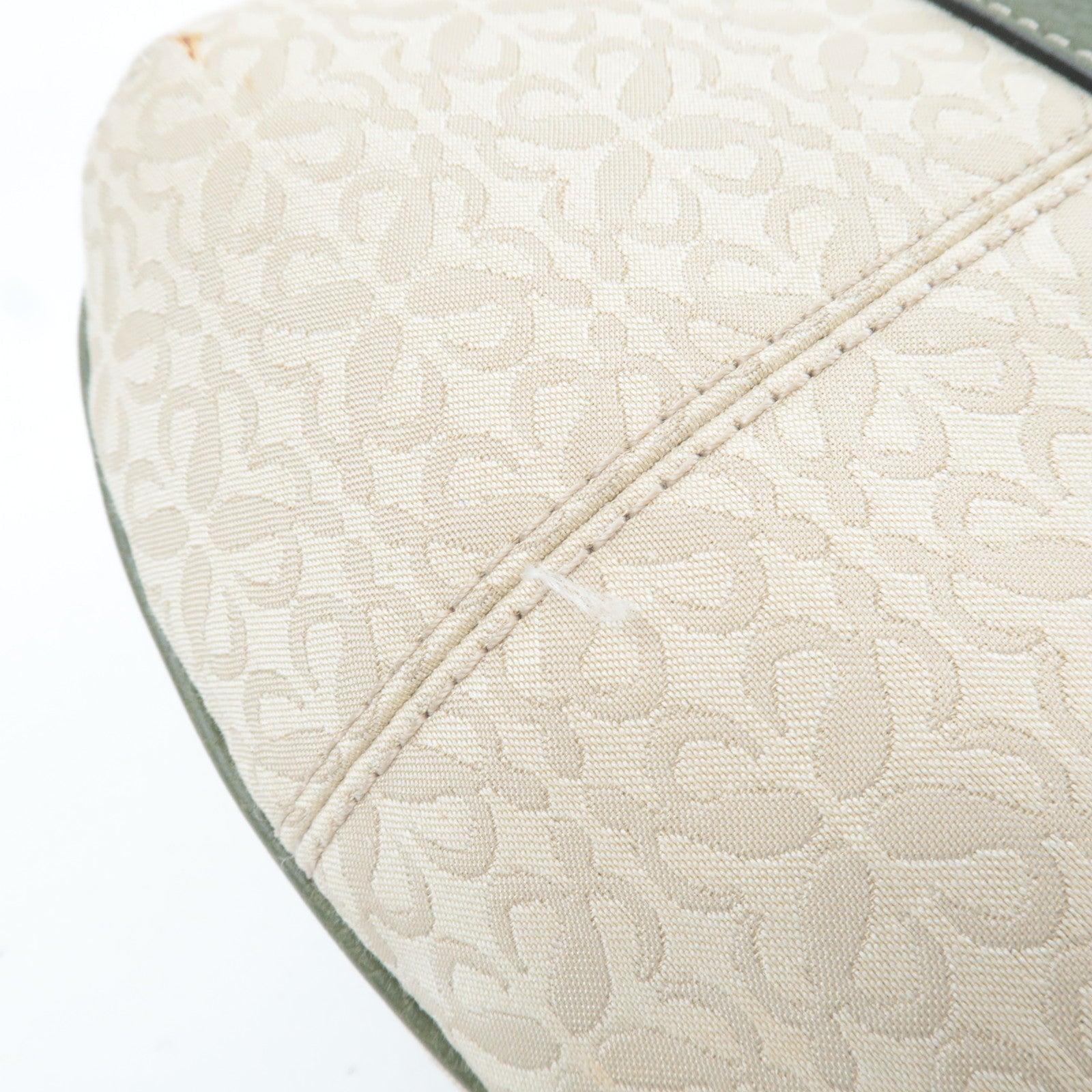 LOEWE Canvas Leather Small Shoulder Bag Beige Khaki