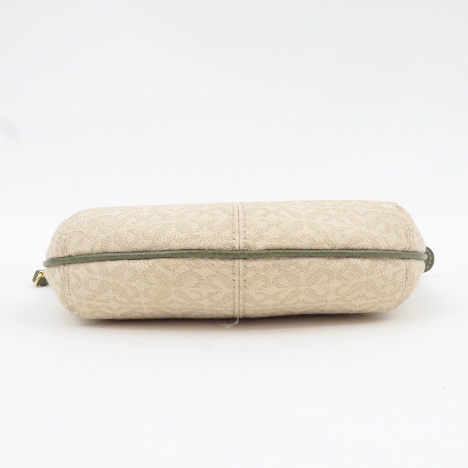 LOEWE Canvas Leather Small Shoulder Bag Beige Khaki