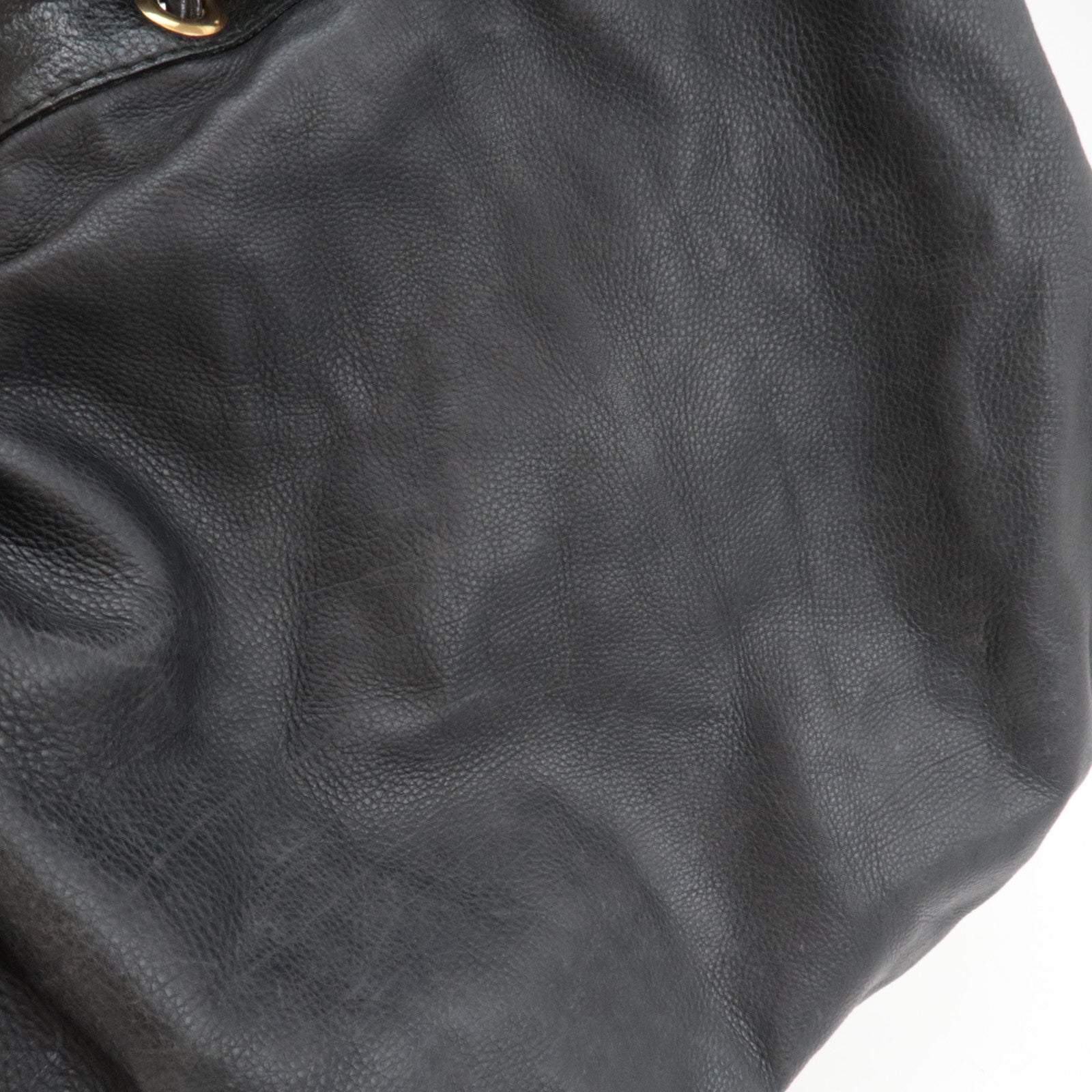 GUCCI Interlocking G Shoulder Bag Leather Black 223951