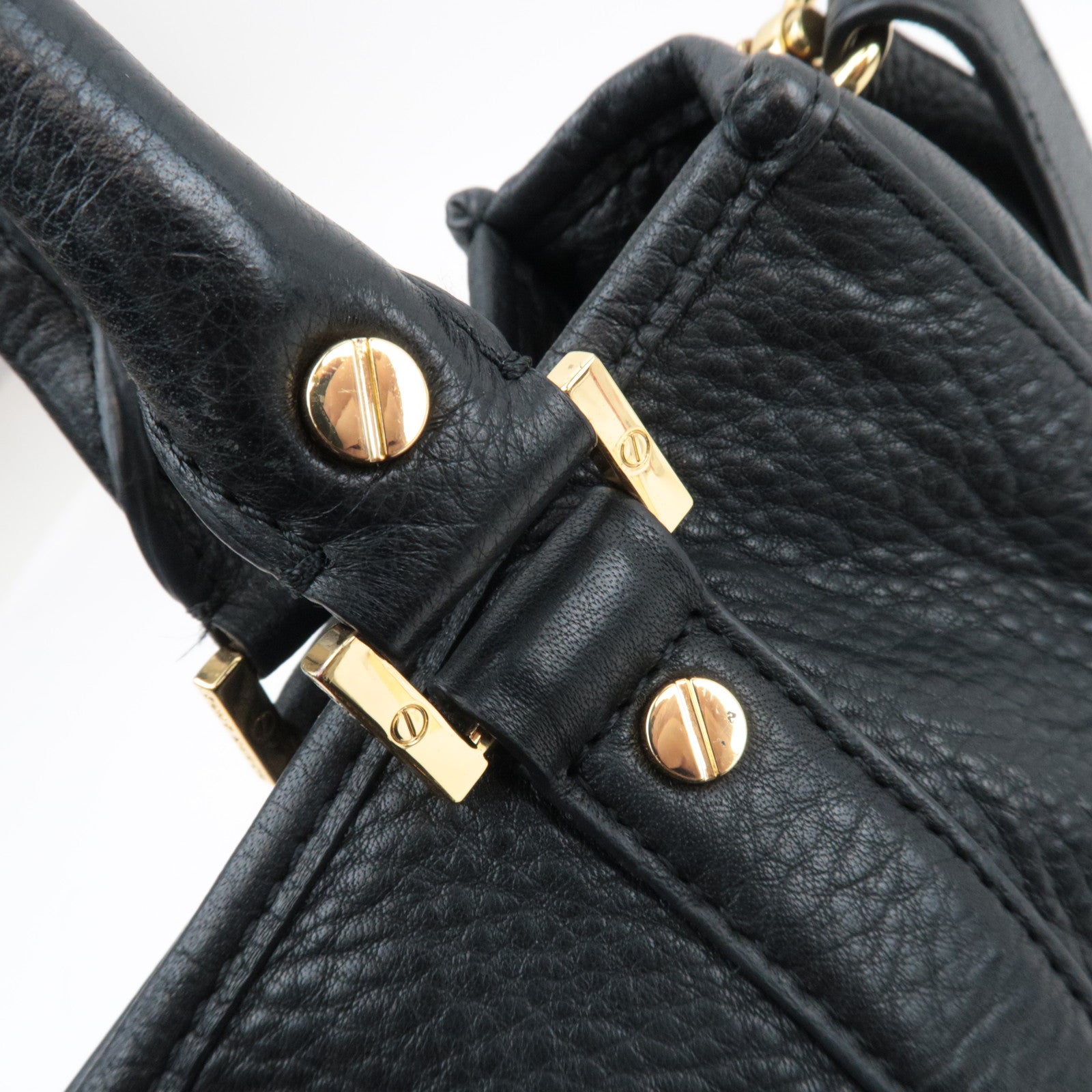 TORY BURCH 2Way Shoulder Bag Leather Black *Strap