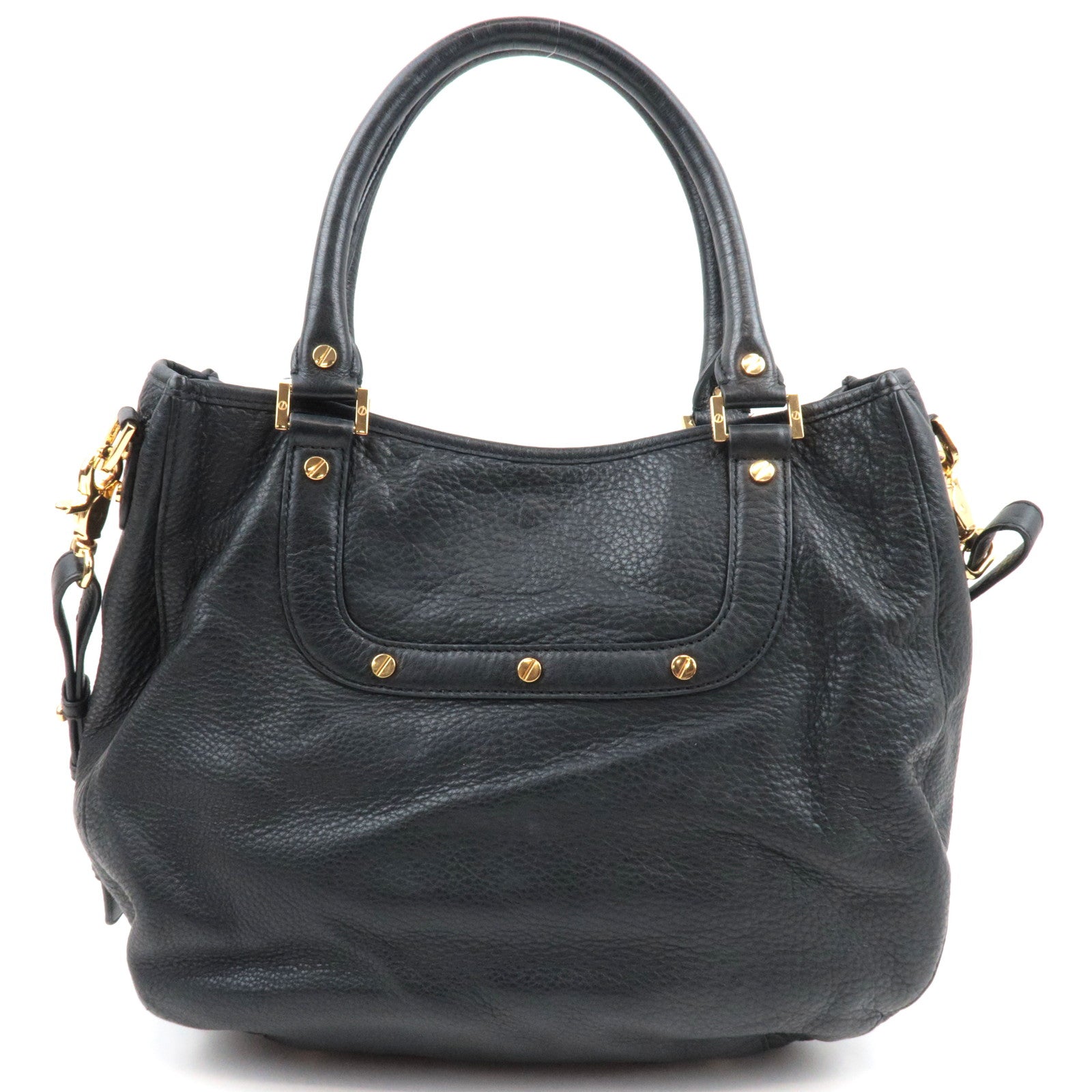 TORY BURCH 2Way Shoulder Bag Leather Black *Strap