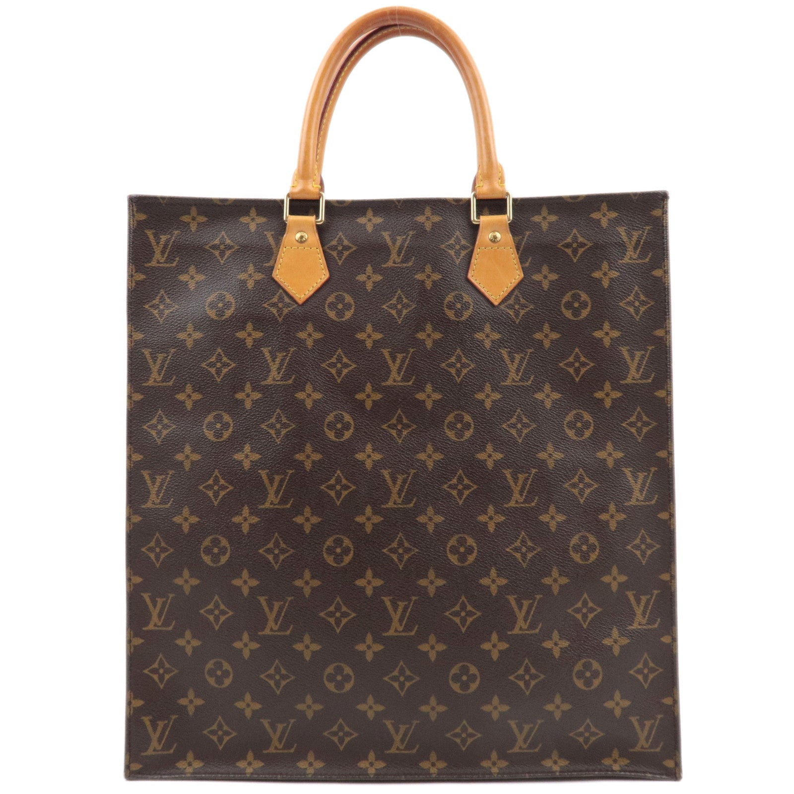 Louis Vuitton Monogram Sac Plat Tote Bag M51140 MI0053 82487