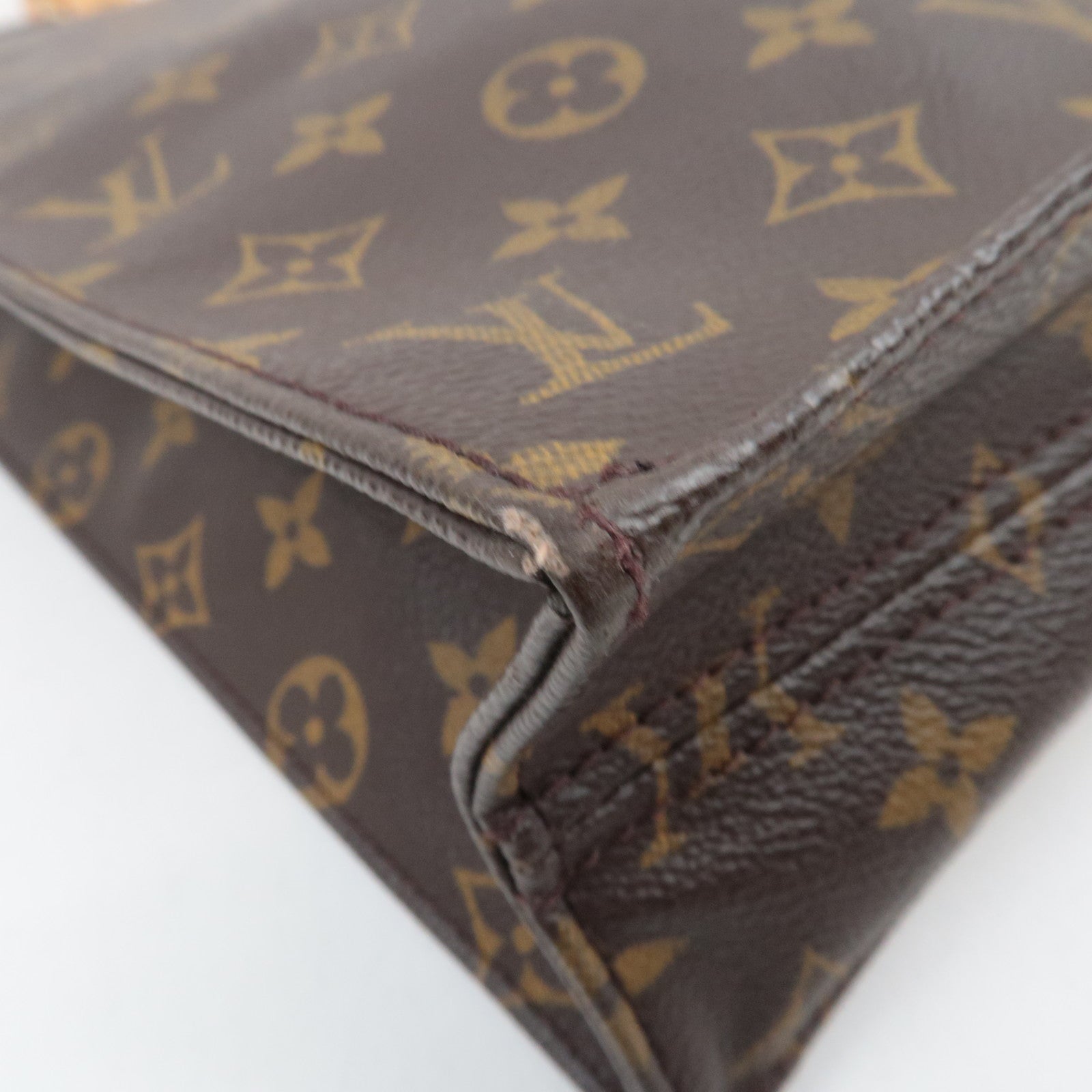 Louis Vuitton Monogram Sac Plat Tote Bag M51140 MI0053