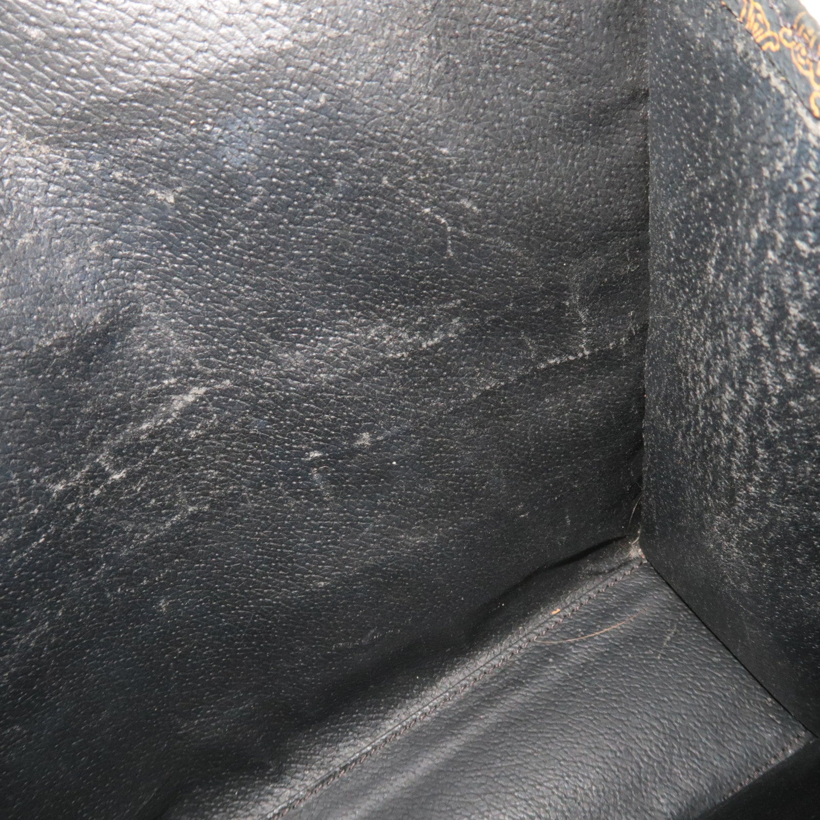 CELINE Macadam Tote Bag PVC Leather Black Brown