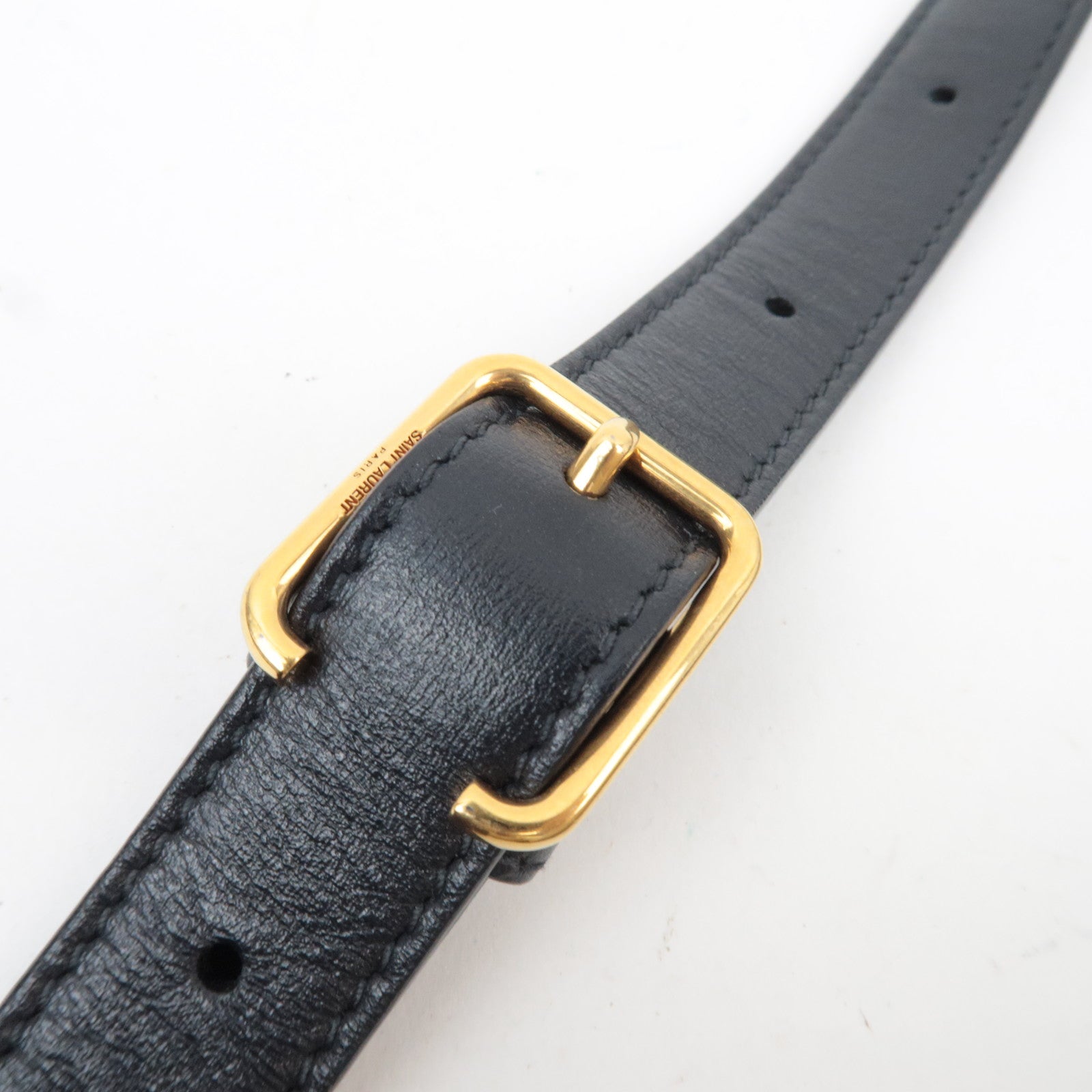 Saint Laurent Monogram Allover Shoulder Bag Cotton Canvas Leather Beige *Dust Bag