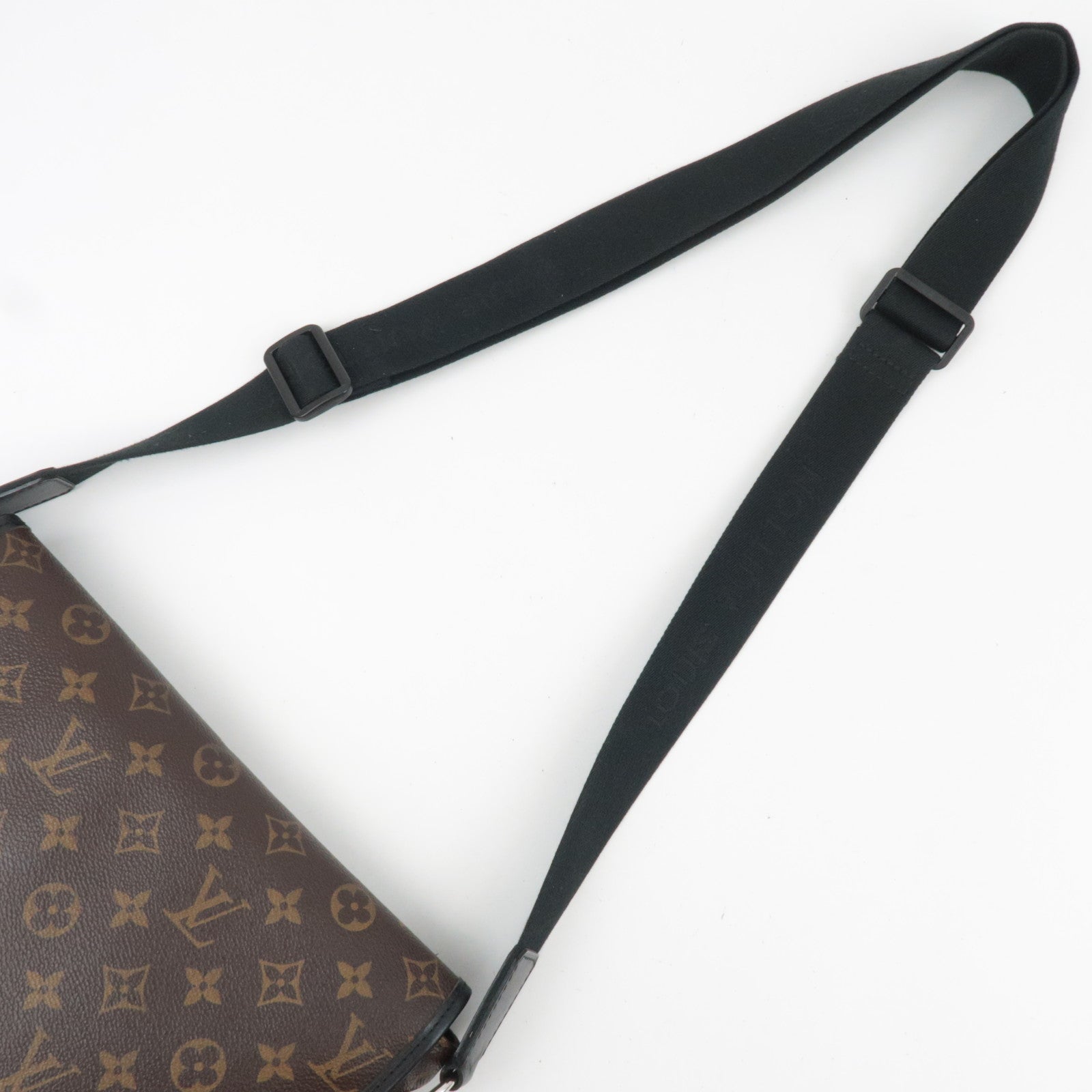 Louis Vuitton Monogram Macassar Bass MM Shoulder Bag M56715 AA3019