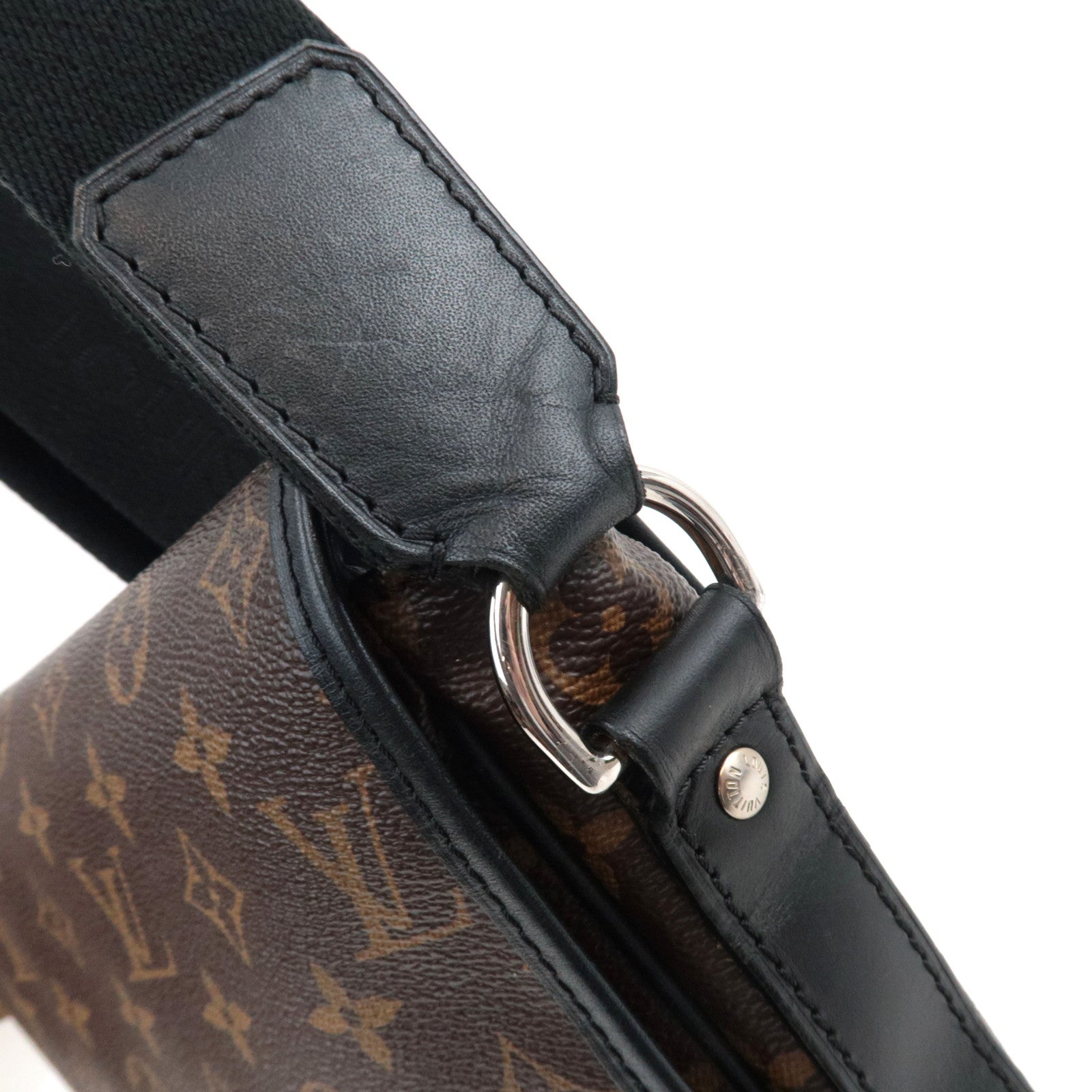 Louis Vuitton Monogram Macassar Bass MM Shoulder Bag M56715 AA3019