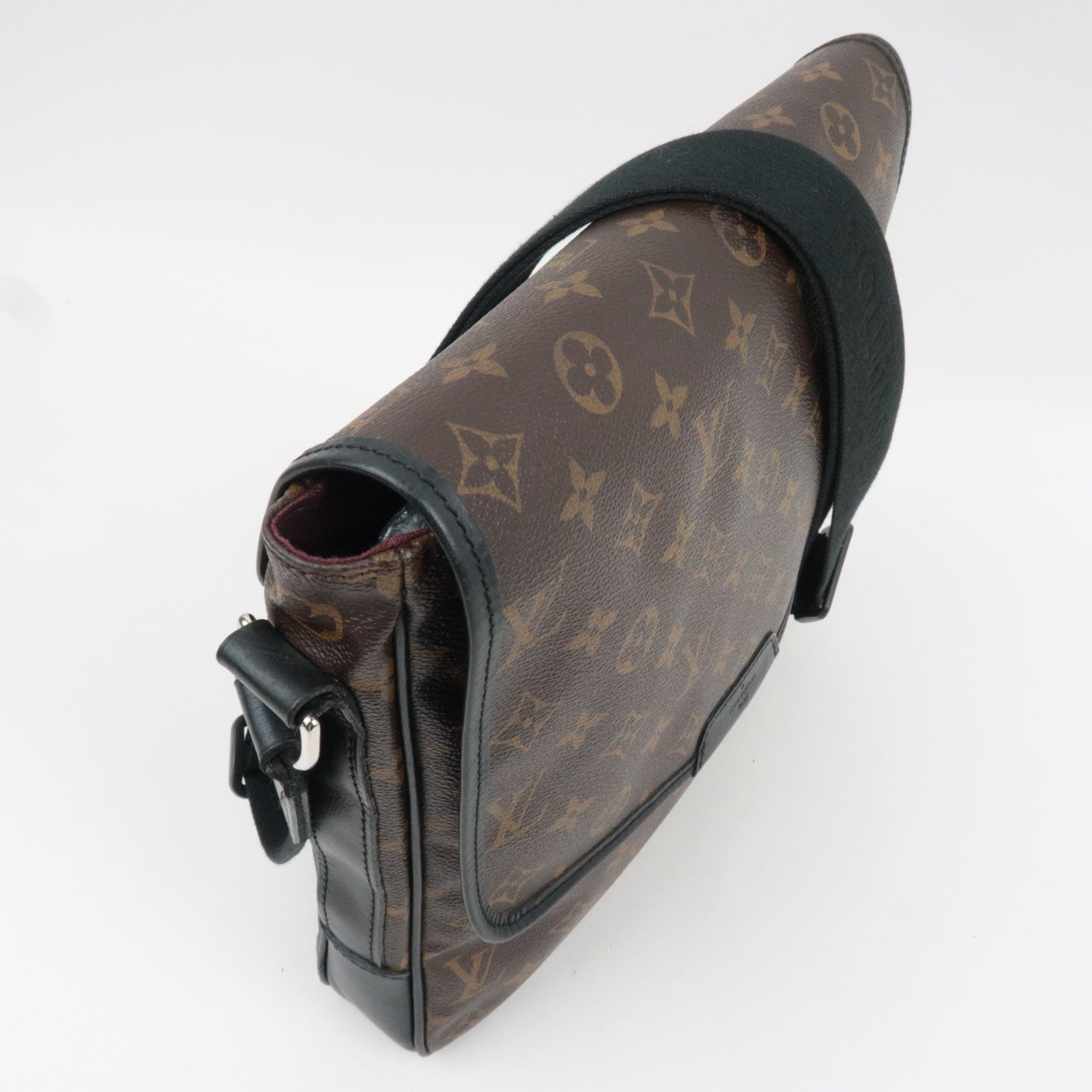 Louis Vuitton Monogram Macassar Bass MM Shoulder Bag M56715 AA3019