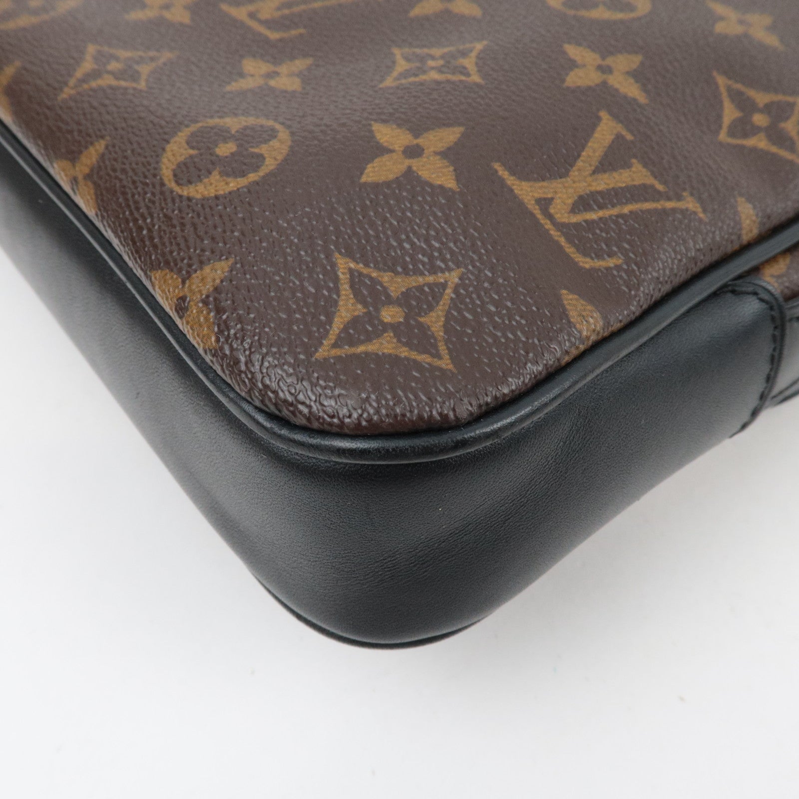 Louis Vuitton Monogram Macassar Bass MM Shoulder Bag M56715 AA3019