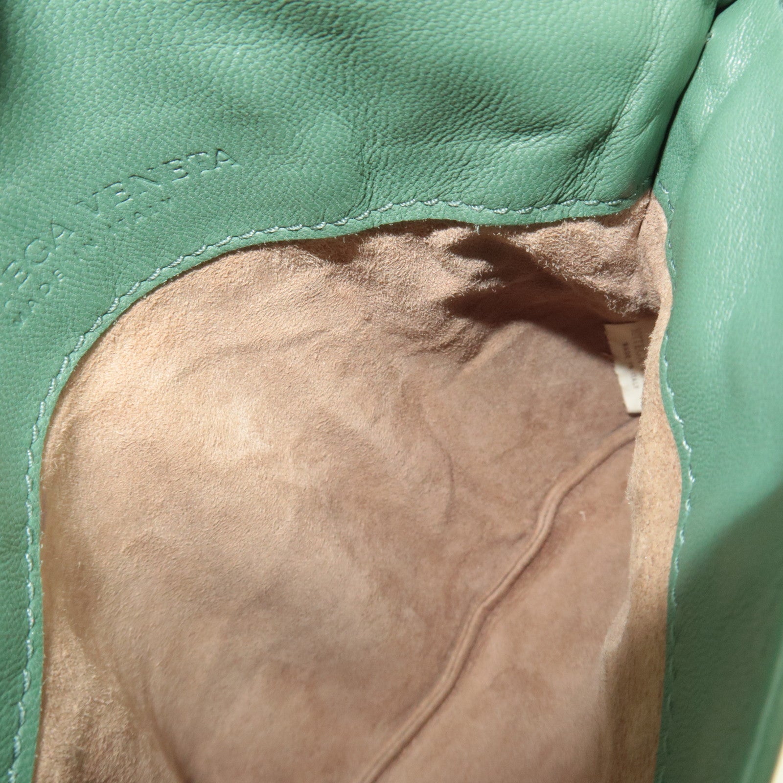 BOTTEGA VENETA Intrecciato Chain Shoulder Pouch Bag Leather Green *Chain strap