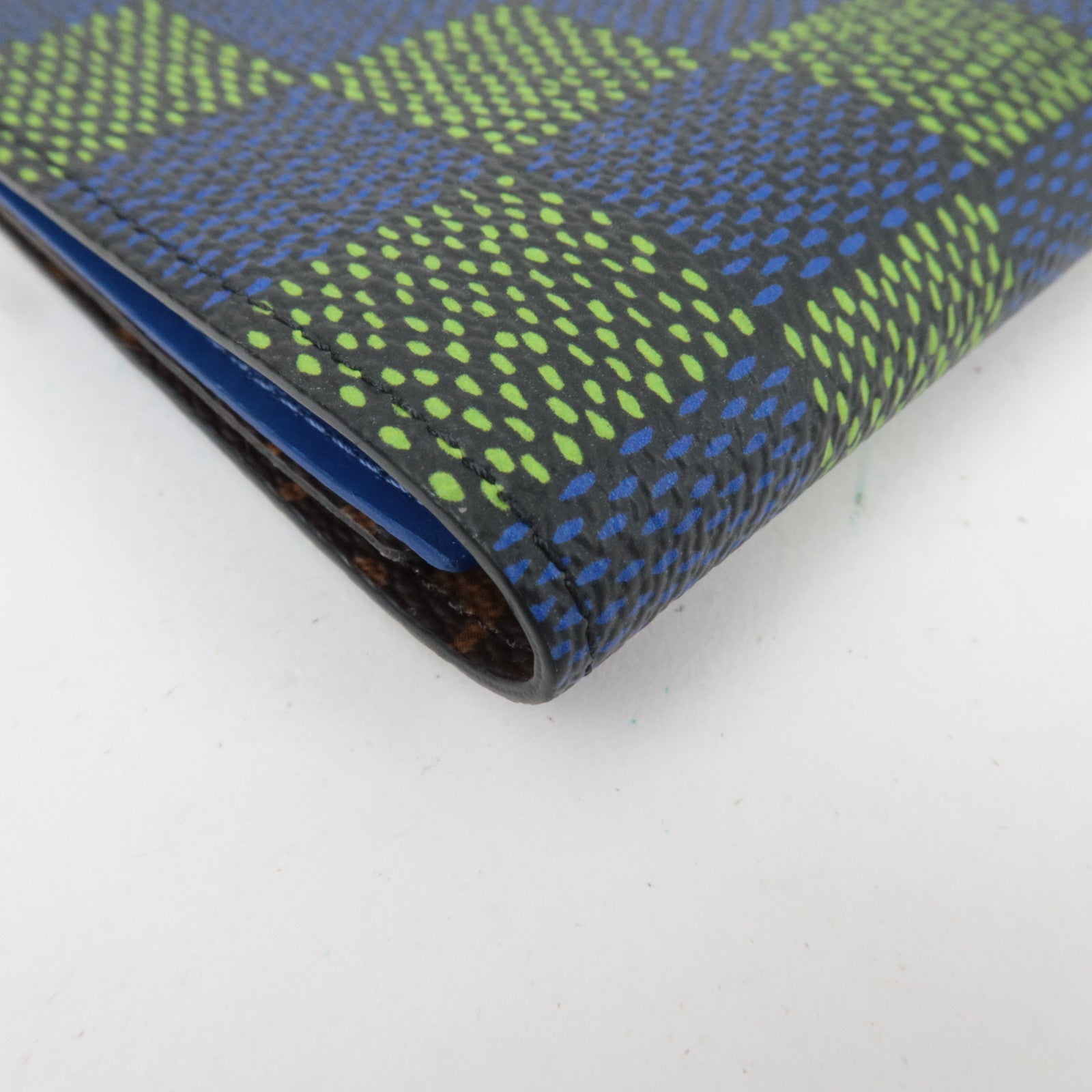 Louis Vuitton Damier Heritage Couverture Passport NM Passport case Green Blue N00168 RFID