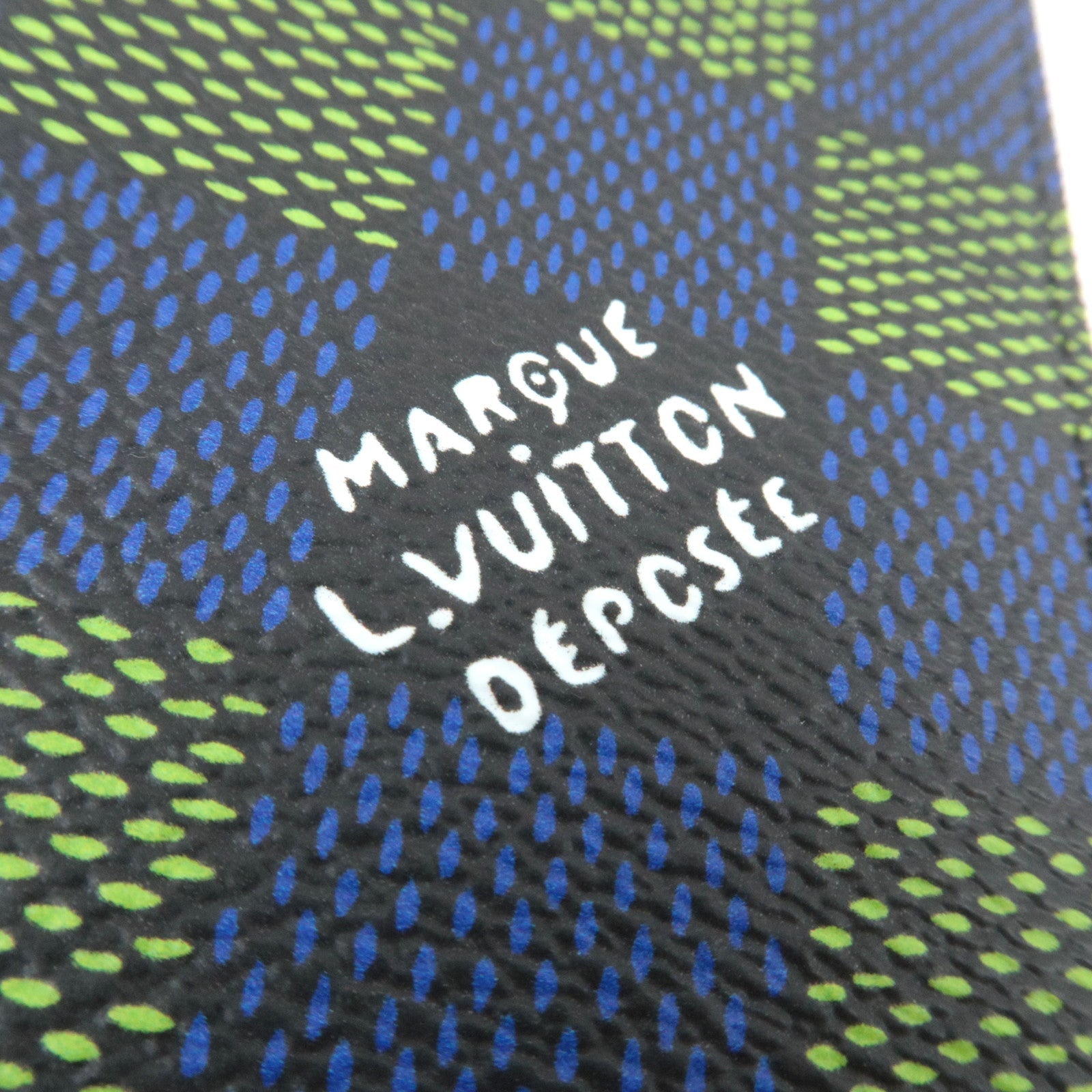 Louis Vuitton Damier Heritage Couverture Passport NM Passport case Green Blue N00168 RFID