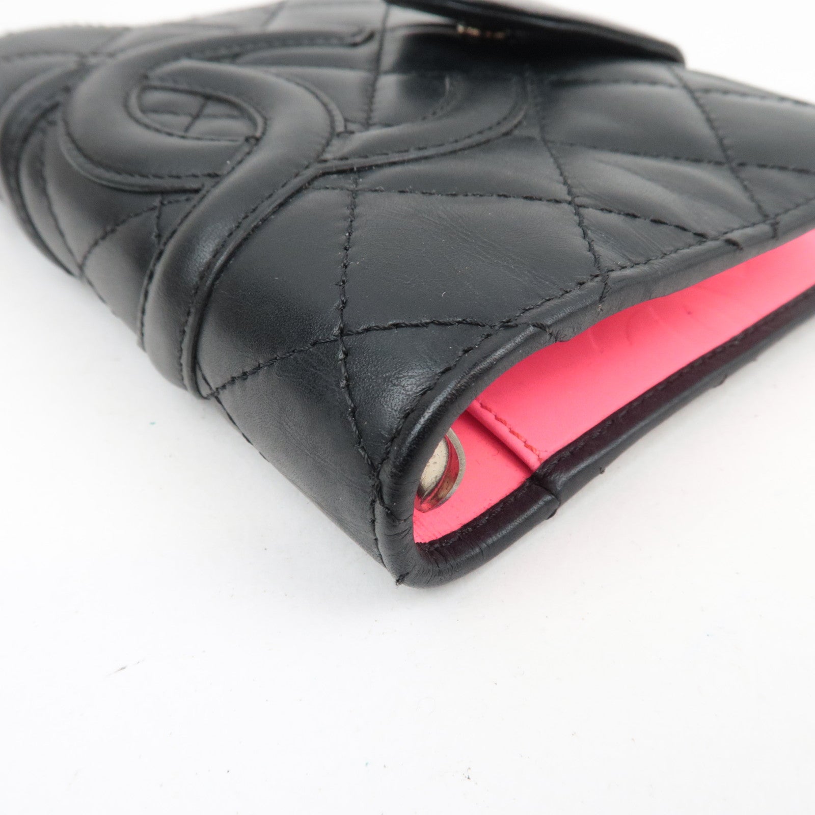 CHANEL Cambon Line Planner Cover Lambskin Black A26727 9727798 *Box, G card