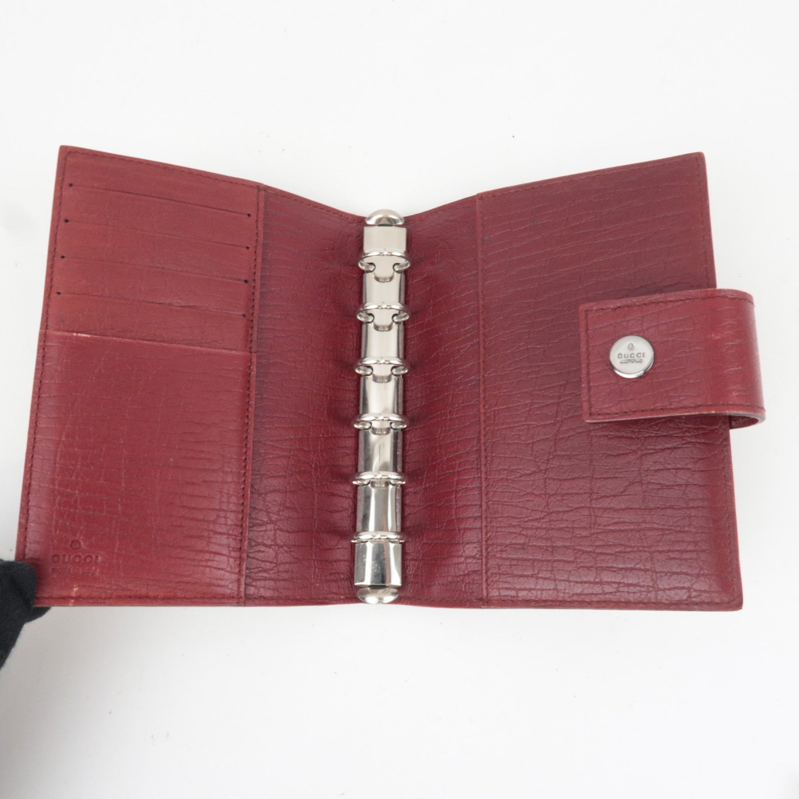 GUCCI Planner Cover GG Supreme Leather Beige 115240 *Box