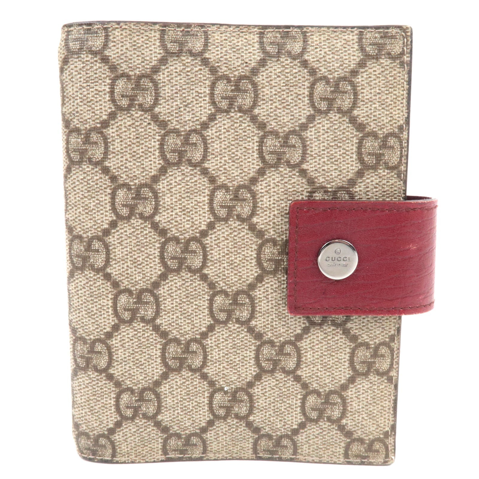 GUCCI Planner Cover GG Supreme Leather Beige 115240 *Box82532