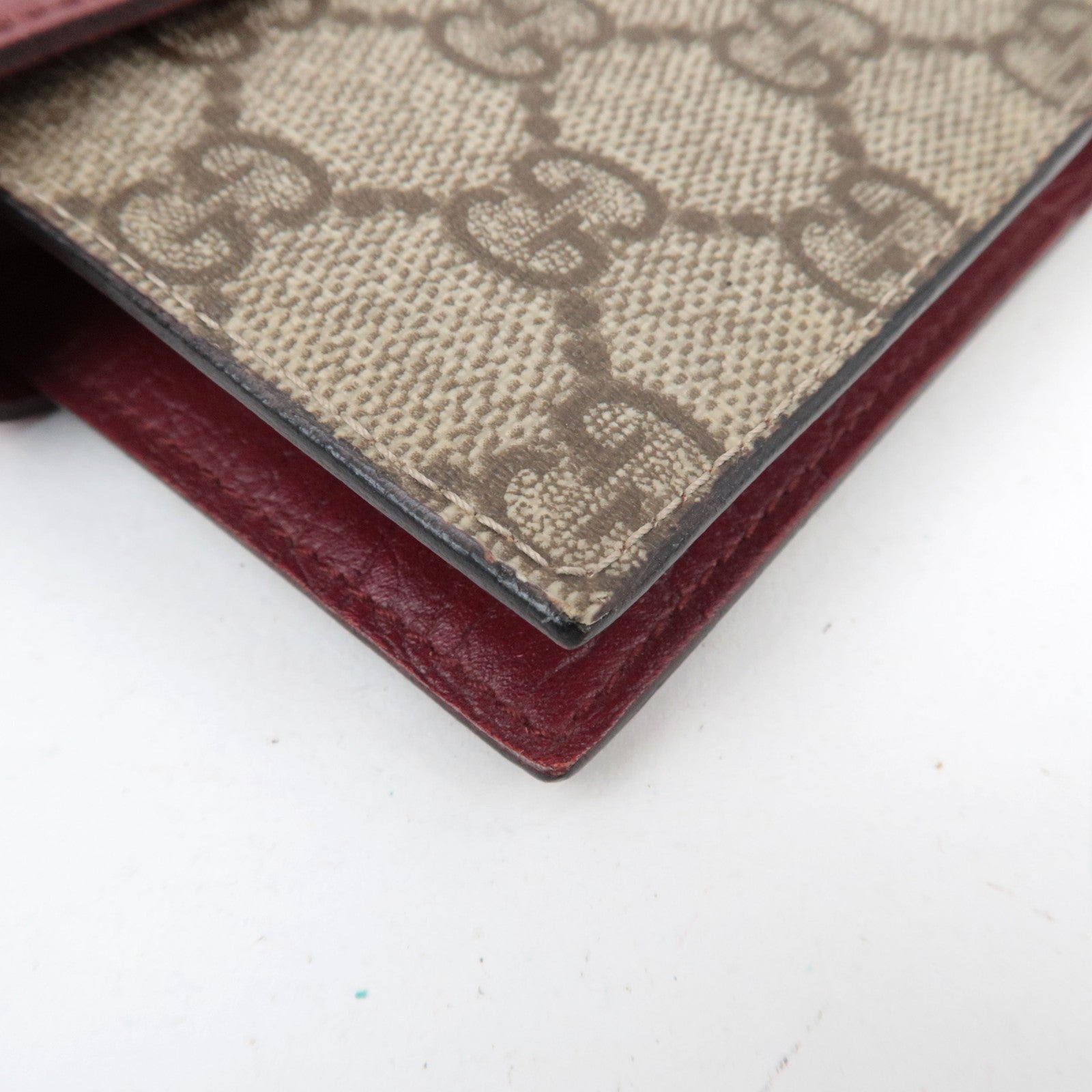 GUCCI Planner Cover GG Supreme Leather Beige 115240 *Box