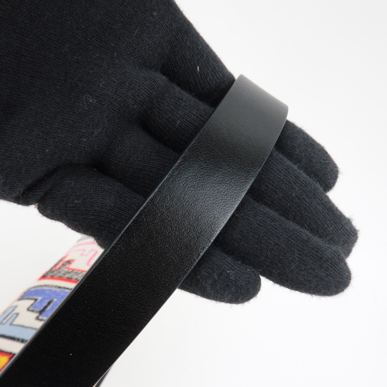 FENDI Zucca Mamma Baguette Embroidery Handbag Canvas Leather Multicolor 8BR600 *Dust bag, Strap