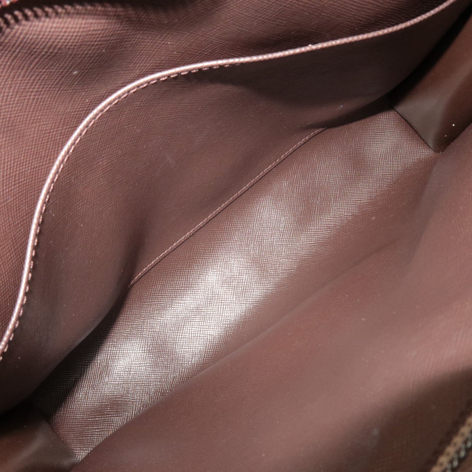 BURBERRY Burberry's Plaid Clutch Bag Canvas Leather Beige Brown