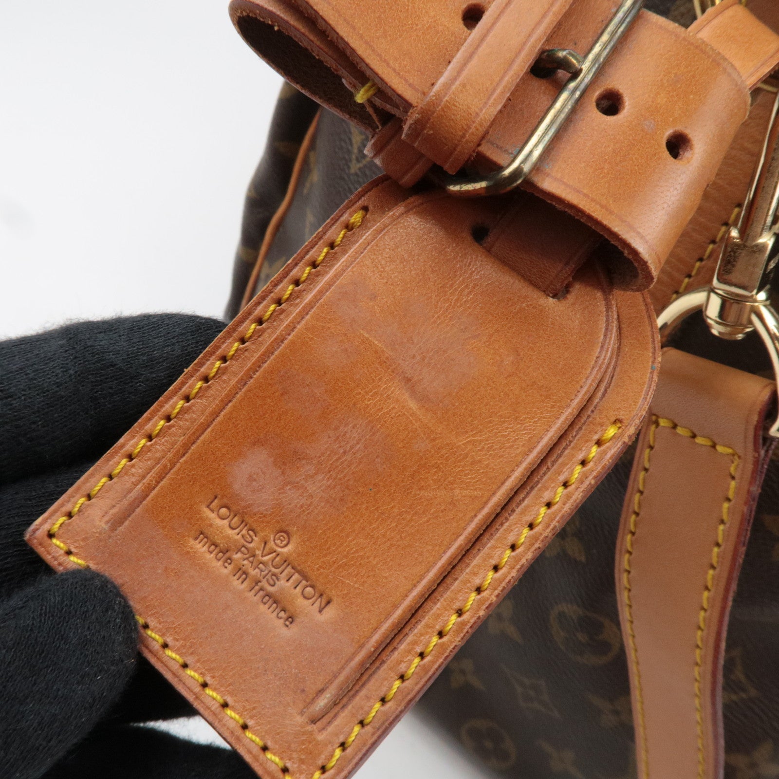 Louis Vuitton Monogram Keepall Bandouliere 50 Travel Bag M41416 VI873 *Strap, Name tag, Poignet