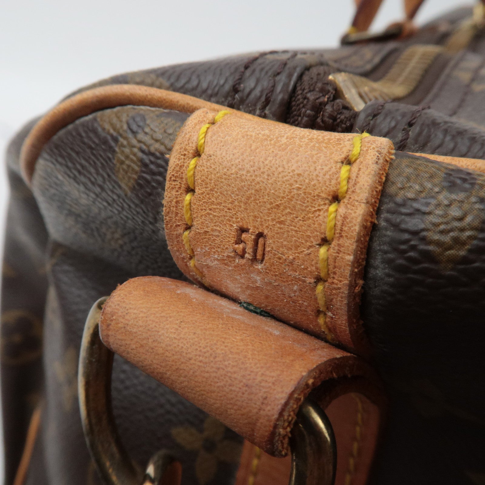 Louis Vuitton Monogram Keepall Bandouliere 50 Travel Bag M41416 VI873 *Strap, Name tag, Poignet