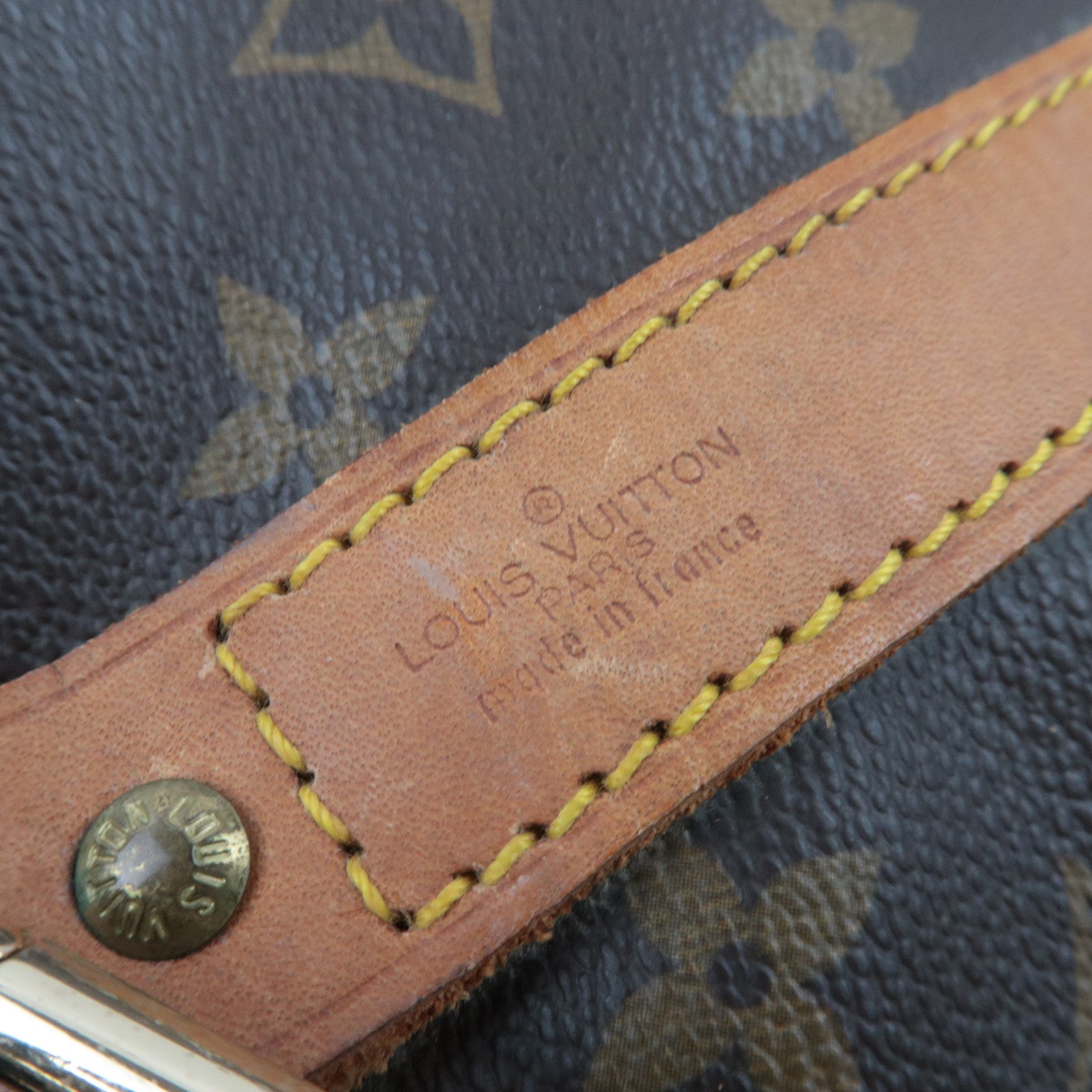 Louis Vuitton Monogram Keepall Bandouliere 50 Travel Bag M41416 VI873 *Strap, Name tag, Poignet