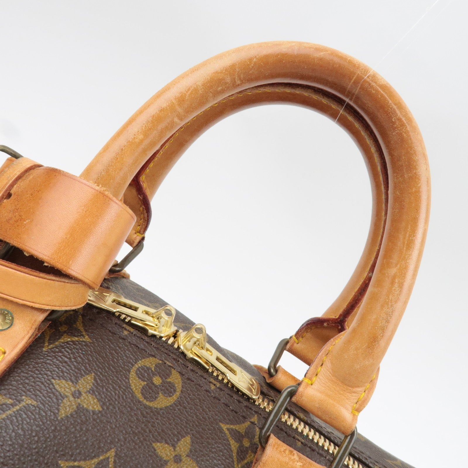 Louis Vuitton Monogram Keepall 45 Old Model M41428 831SA *Name tag, Poignet, Key Lock